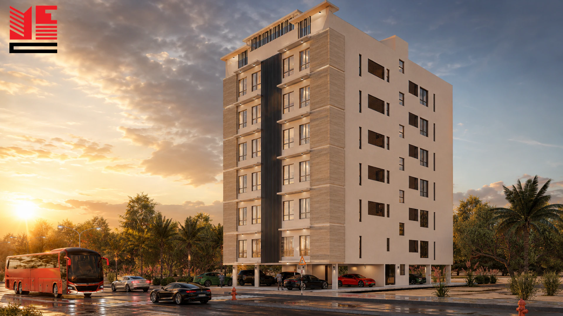 Azaiba Apartment Building &mdash; project view 1