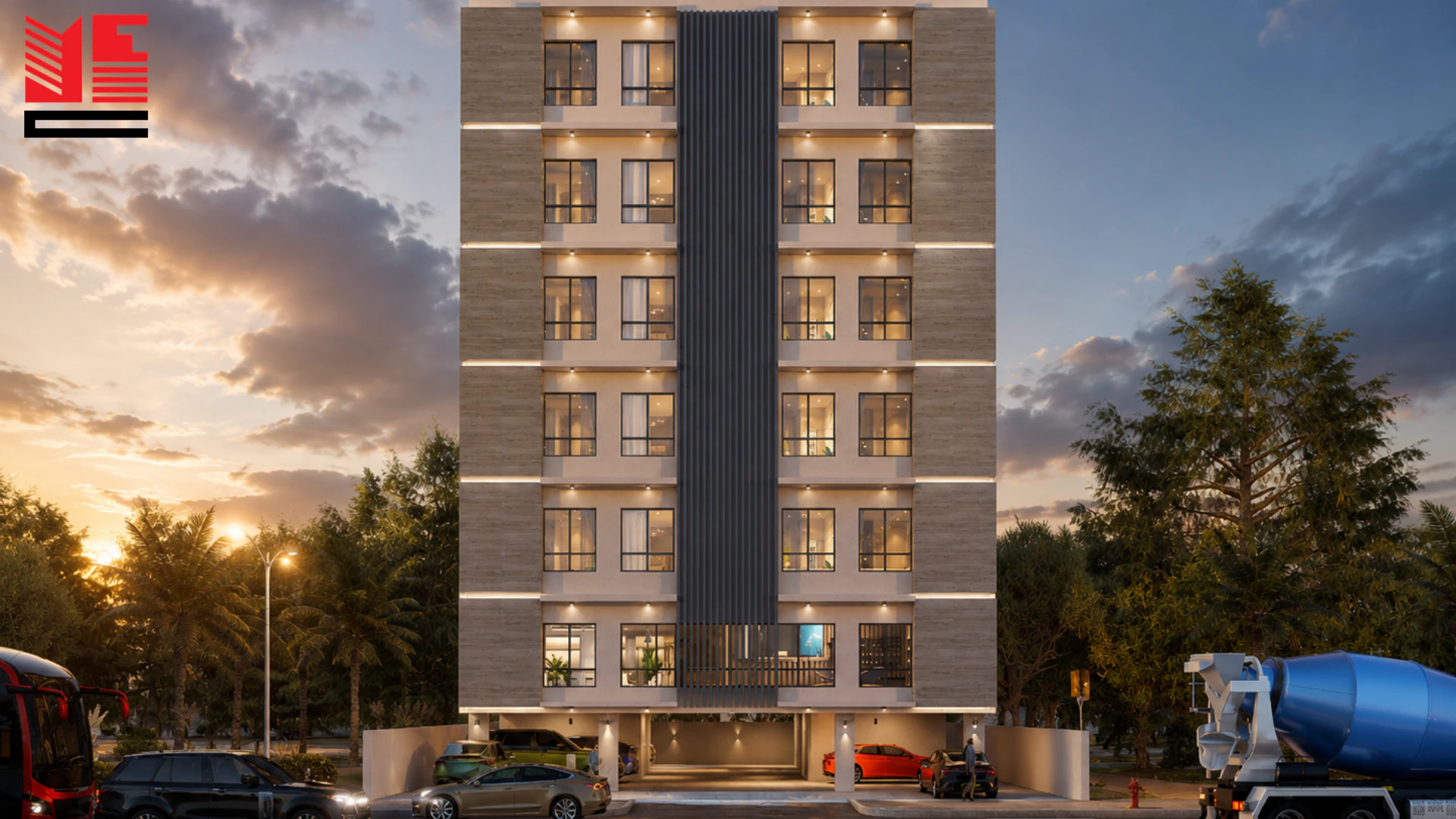 Azaiba Apartment Building — project view 3