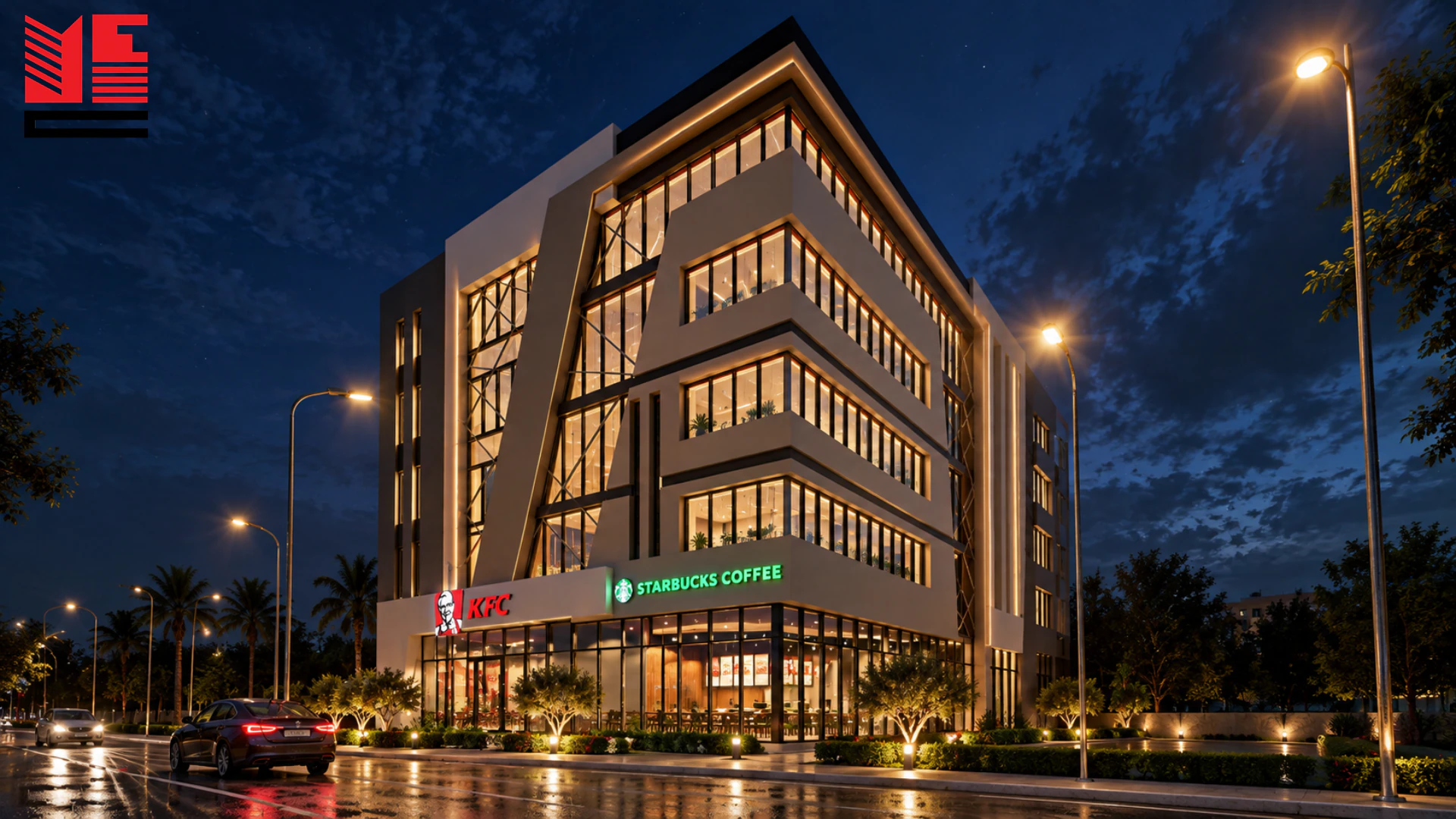 Corner Hotel Building &mdash; project view 1