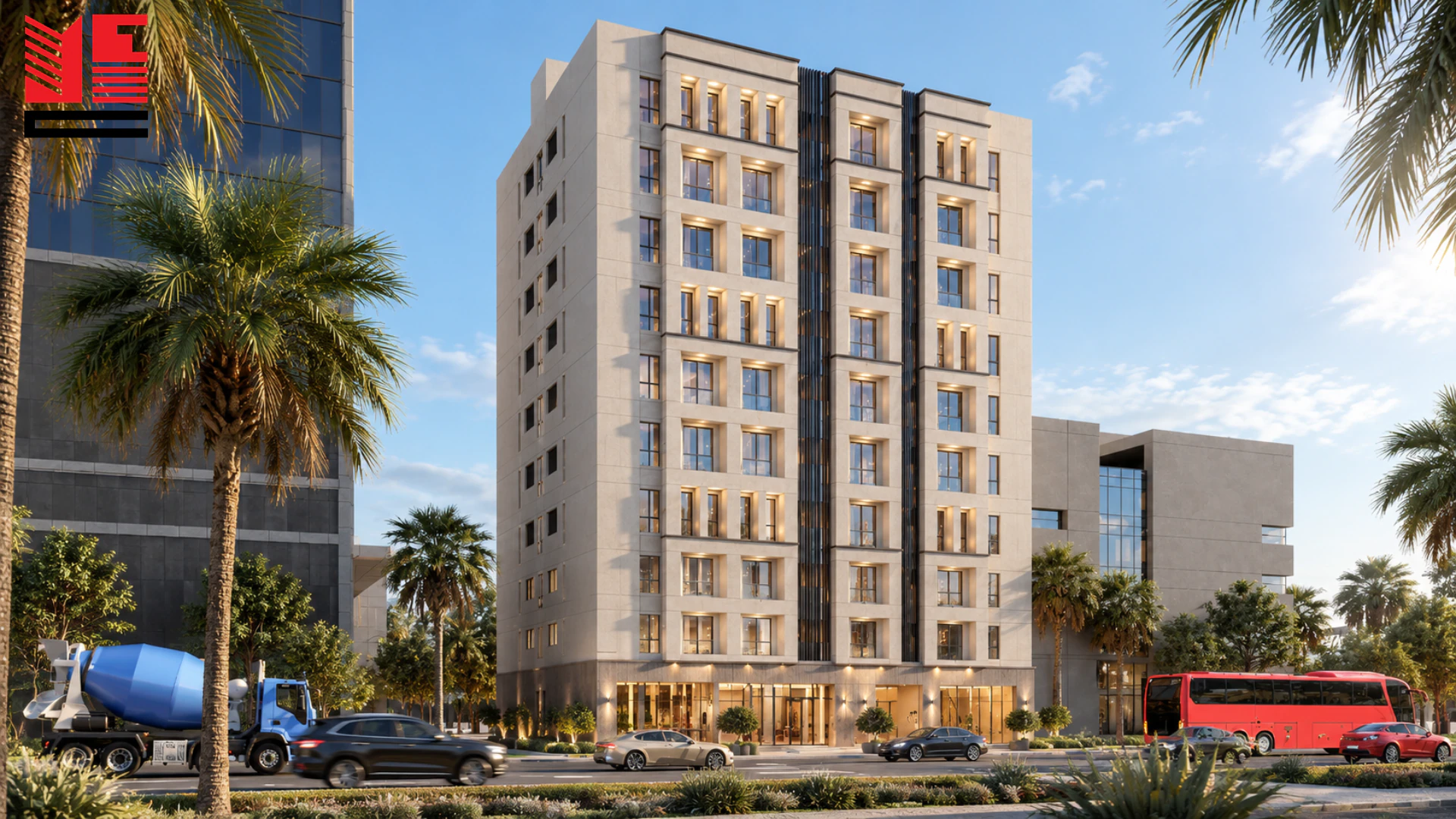 Hotel Building &mdash; 01 &mdash; project view 1