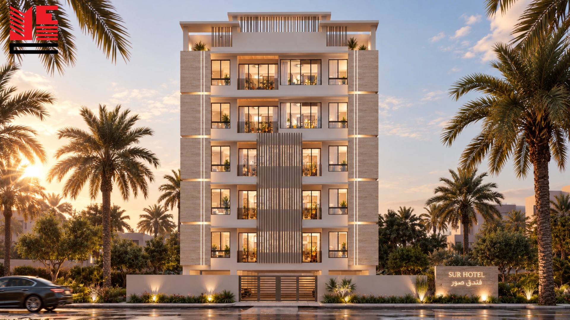 Hotel Building &mdash; 02 &mdash; project view 1