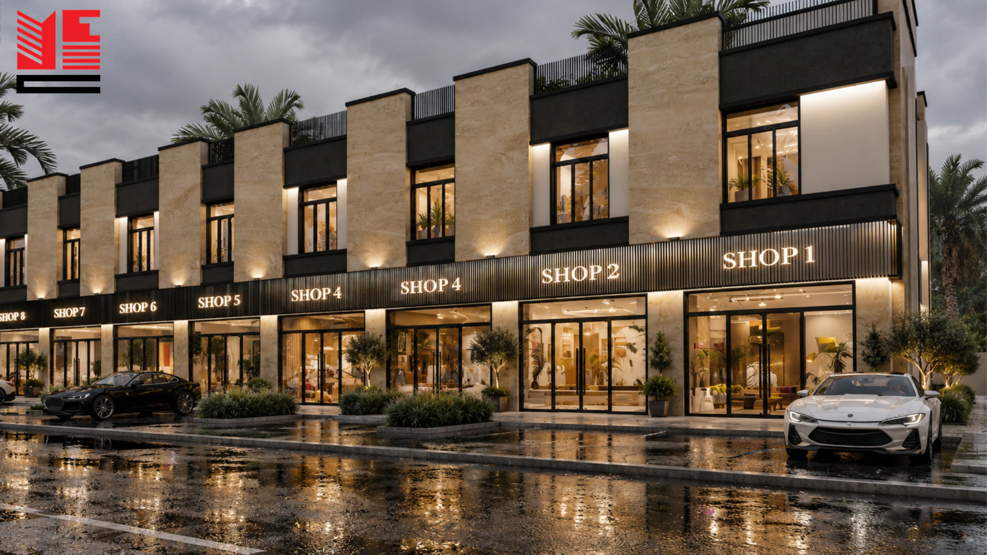 Low-Rise Retail Development &mdash; project view 1