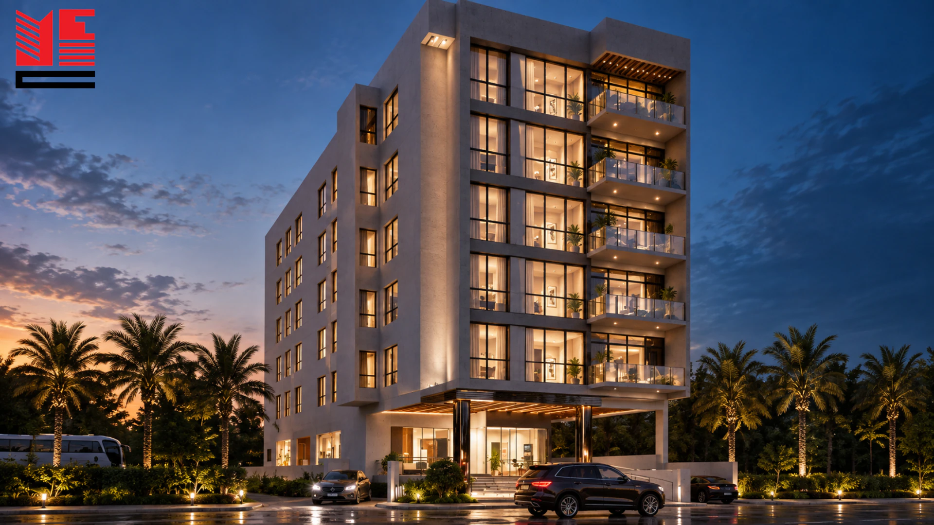 Nizwa Hotel Building &mdash; 01 &mdash; project view 1