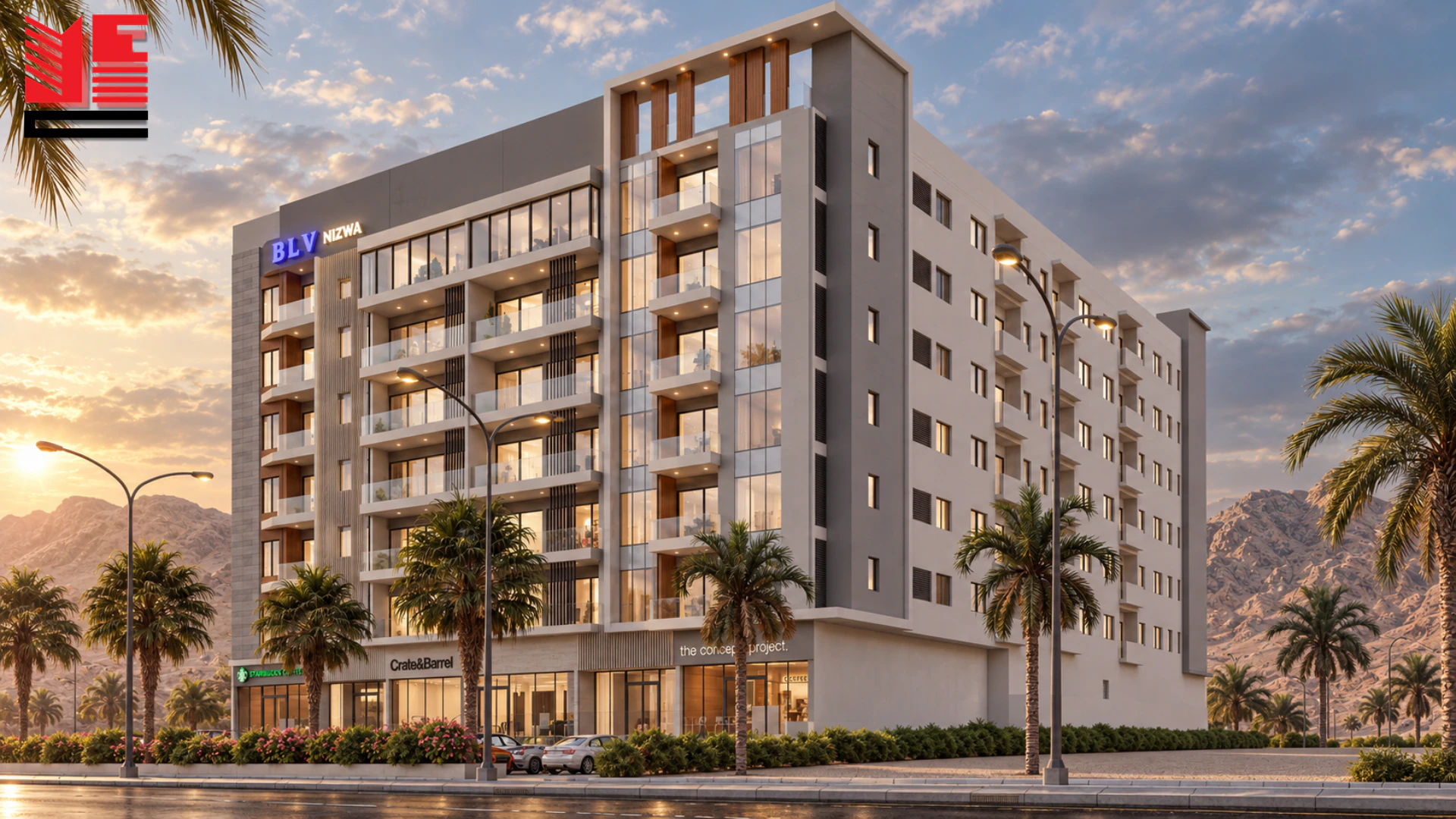 Nizwa Hotel Building &mdash; 02 &mdash; project view 1