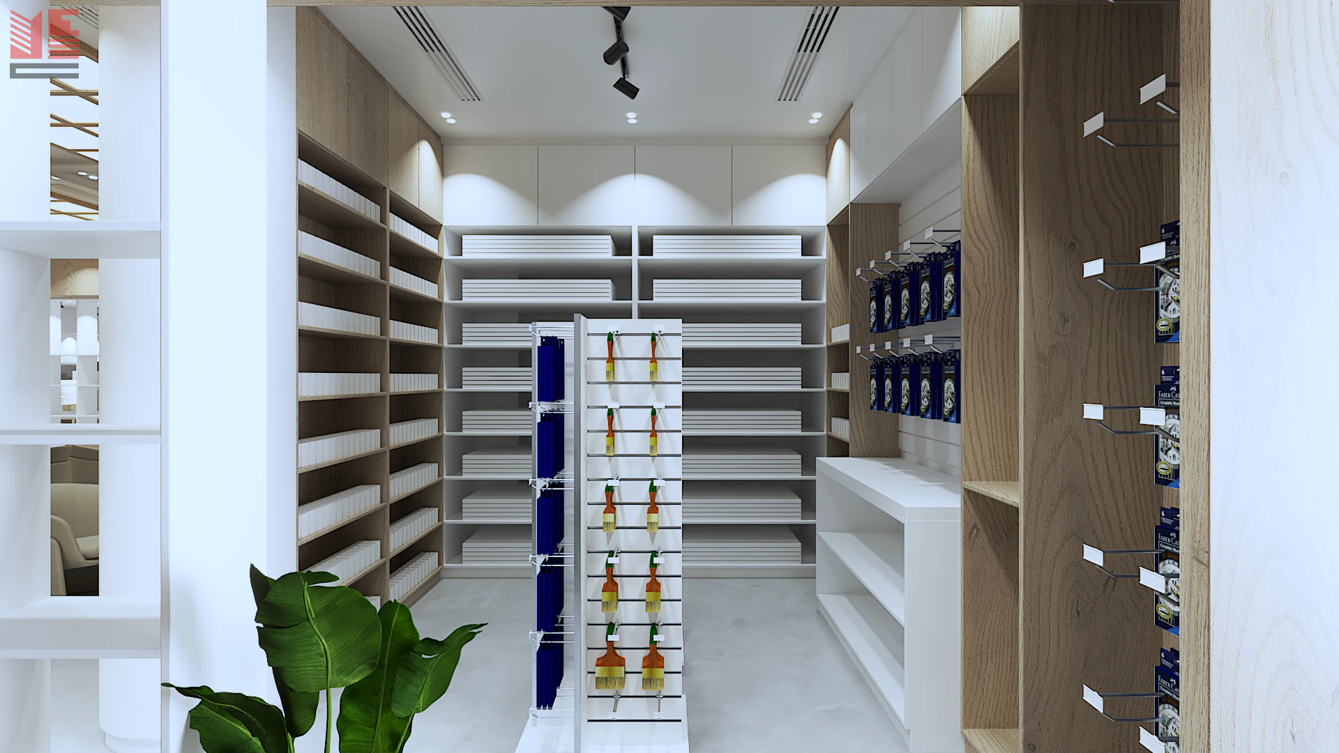 Book & Stationery Shop Interiors — project view 2