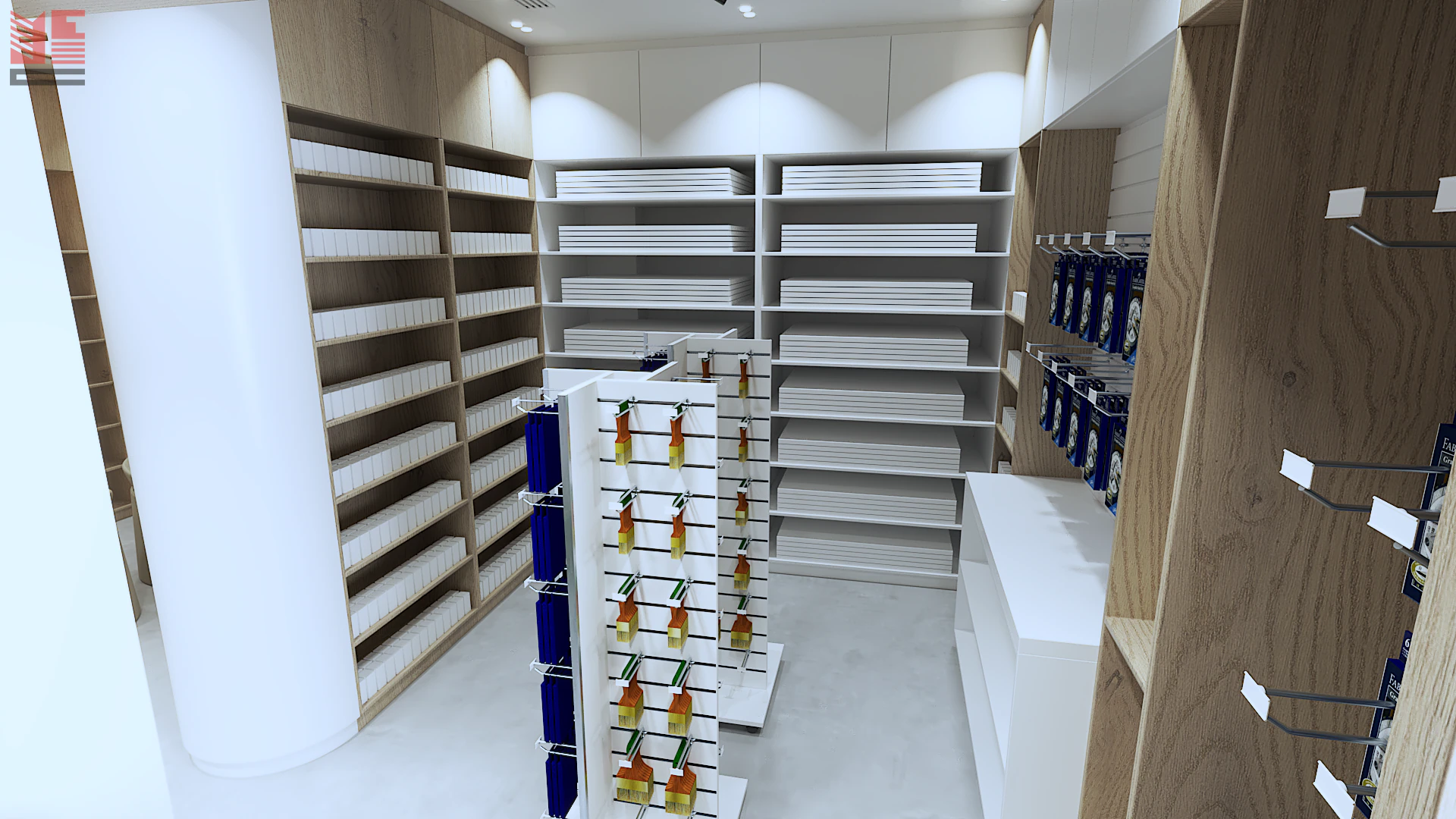 Book & Stationery Shop Interiors — project view 3