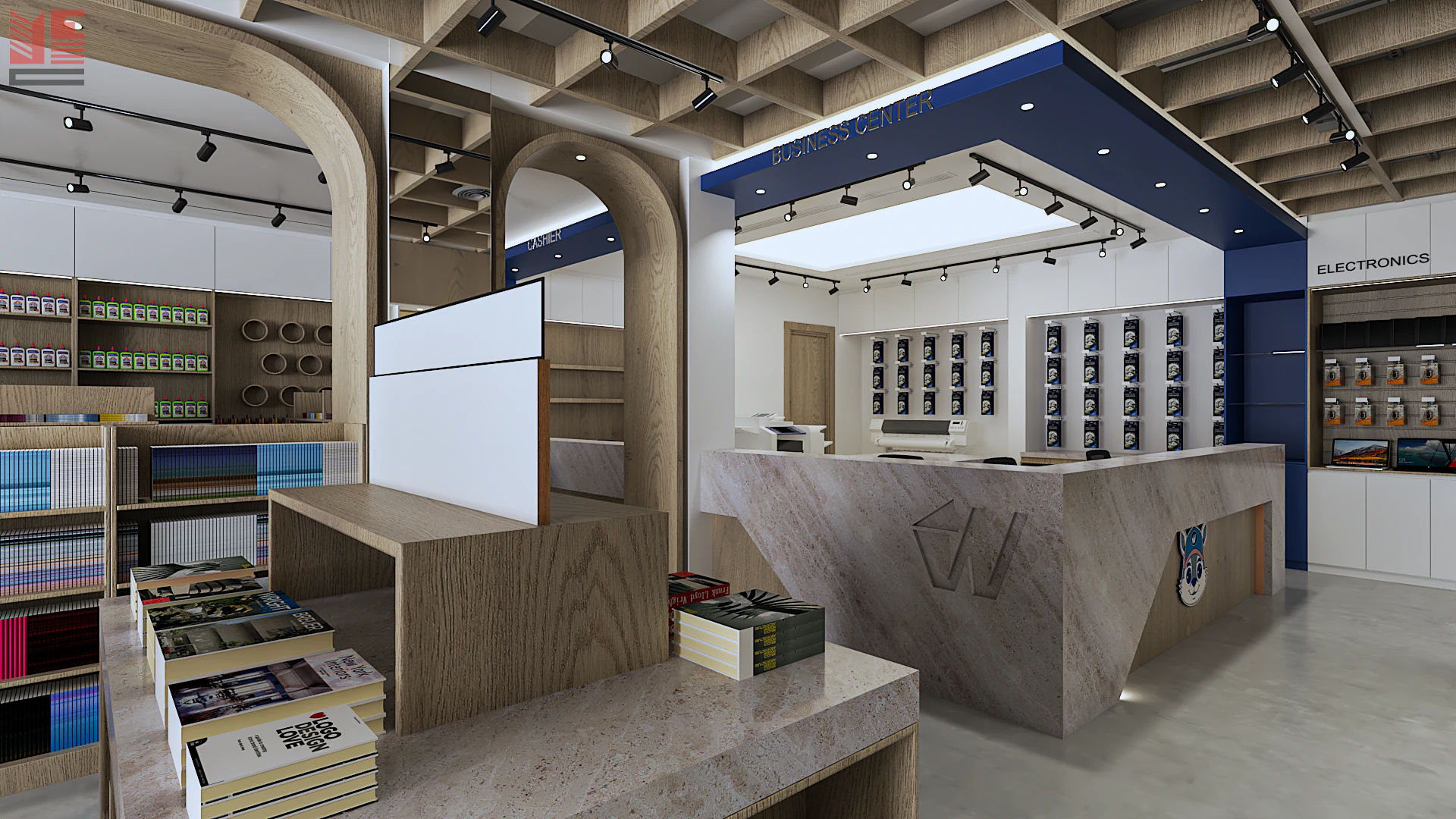 Book & Stationery Shop Interiors — project view 6