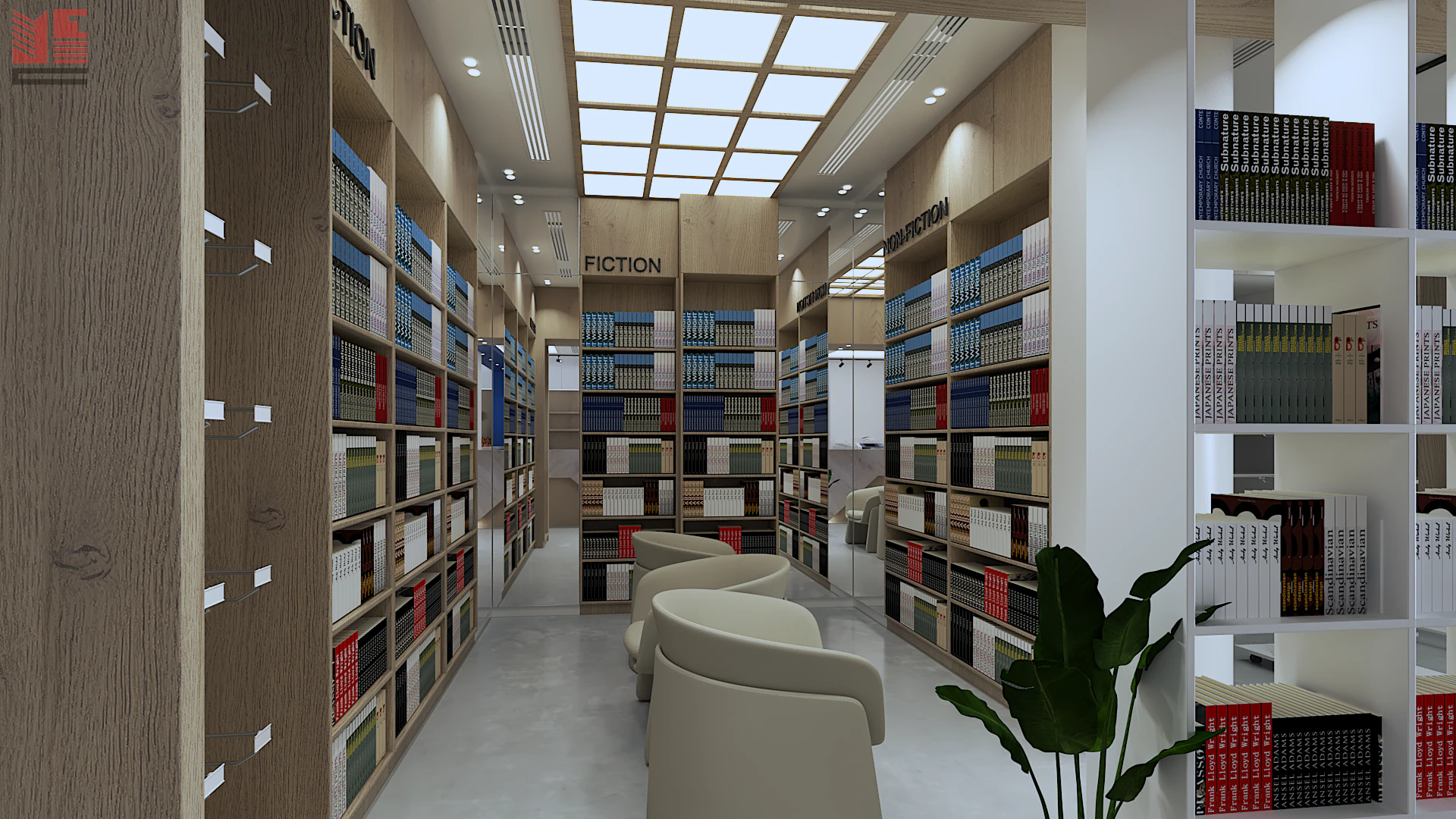 Book & Stationery Shop Interiors — project view 8