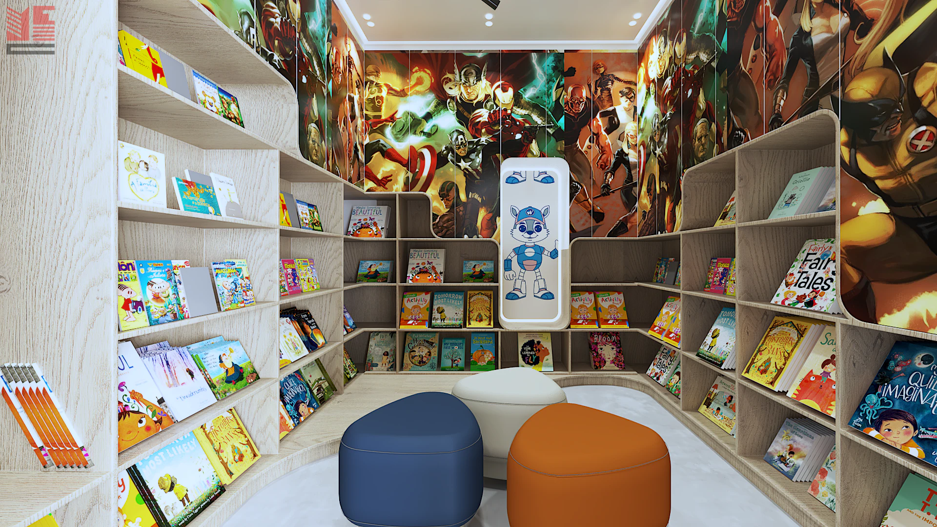 Book & Stationery Shop Interiors — project view 10