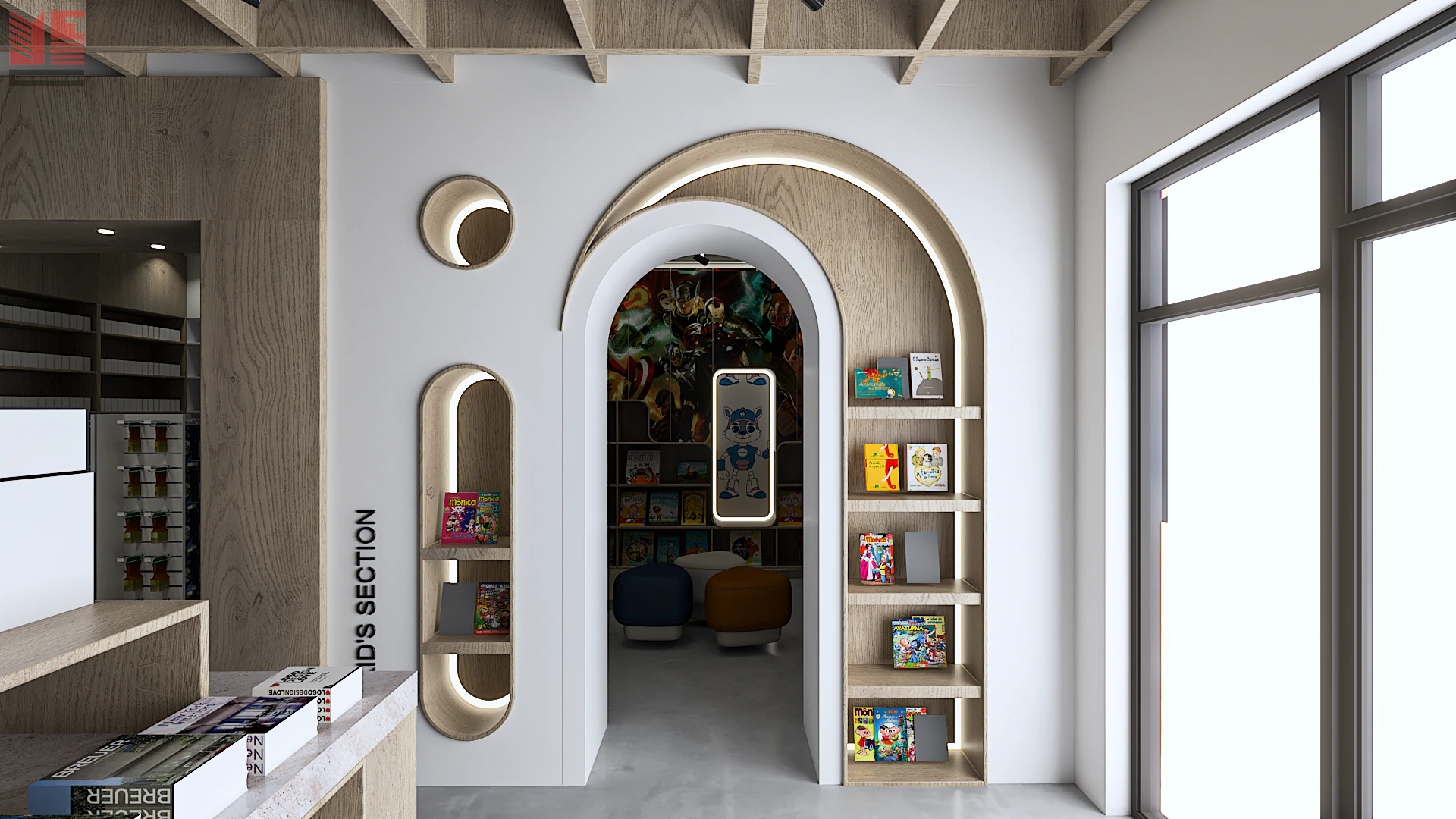 Book & Stationery Shop Interiors — project view 13