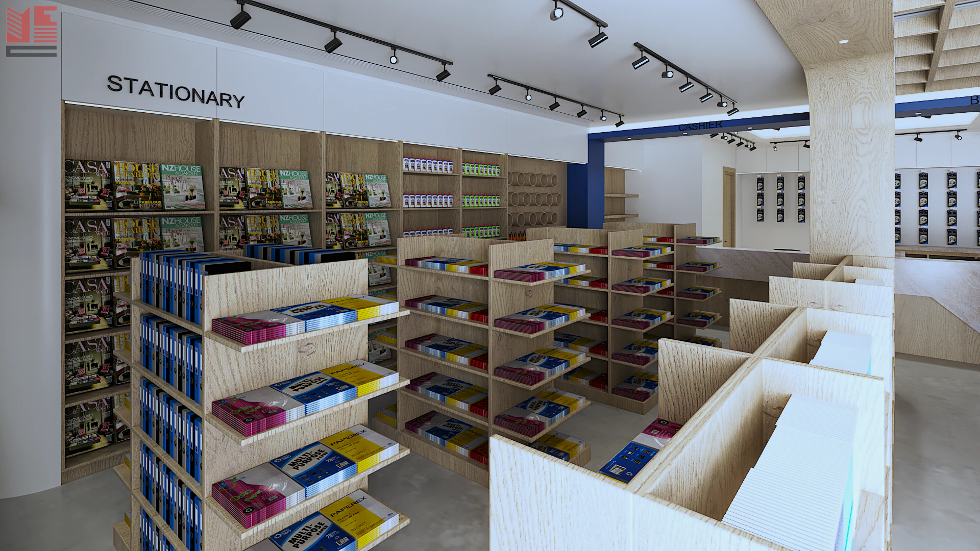 Book & Stationery Shop Interiors — project view 14