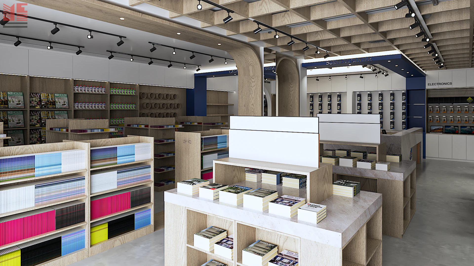 Book & Stationery Shop Interiors — project view 16