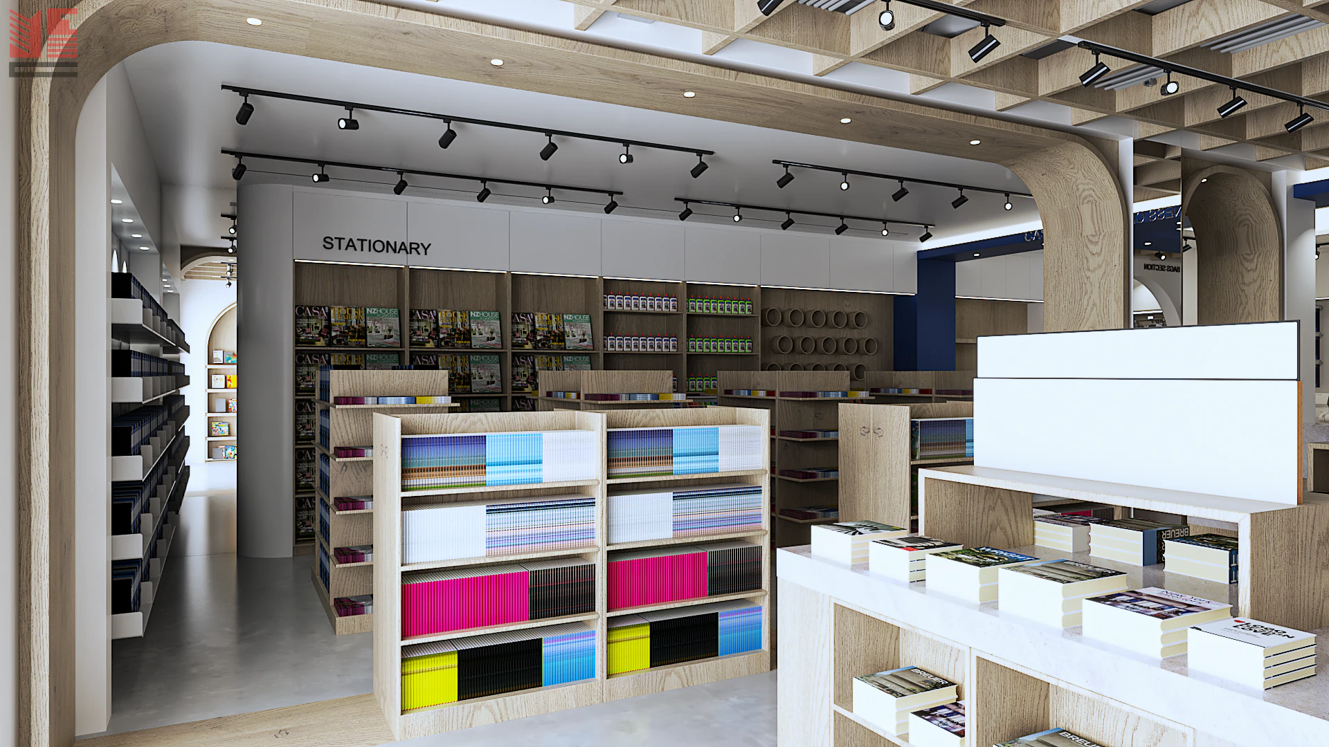 Book & Stationery Shop Interiors — project view 17