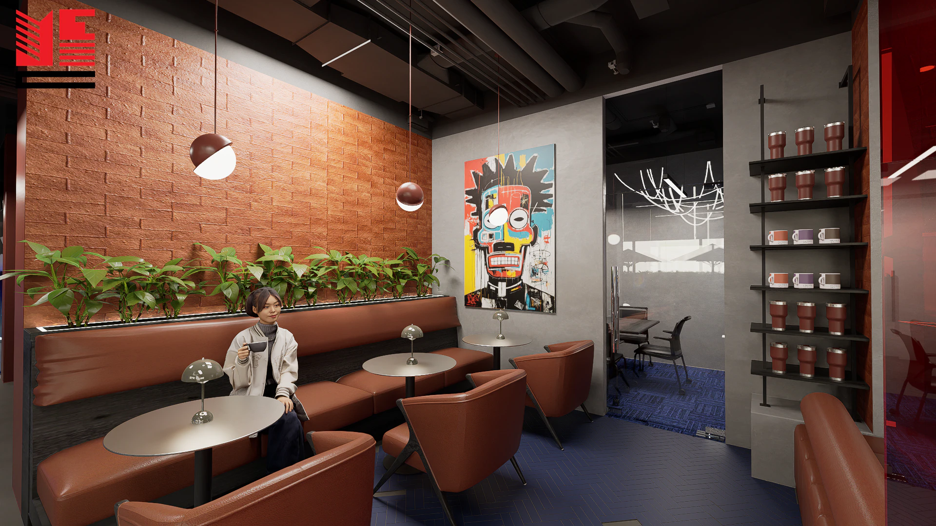 Café & Meeting Space Interiors — project view 2