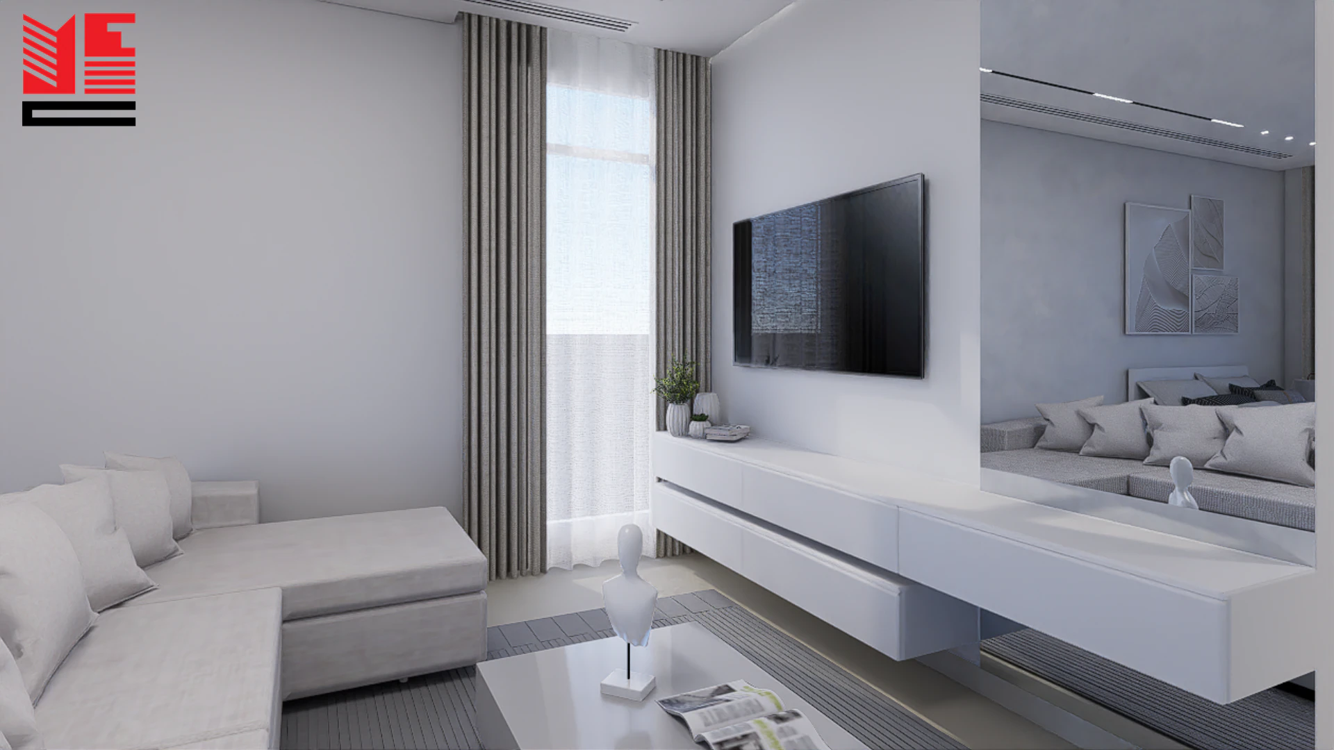 Residence Interiors in Light Tones &mdash; project view 1