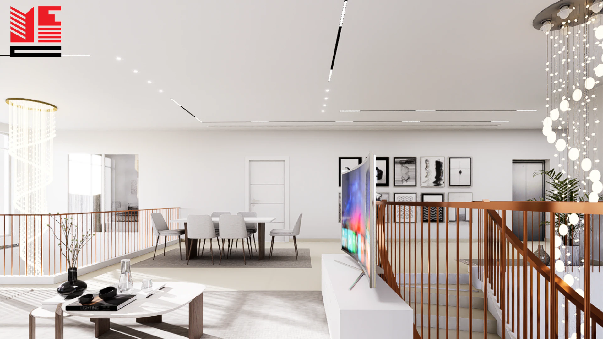 Residence Interiors in Light Tones — project view 13