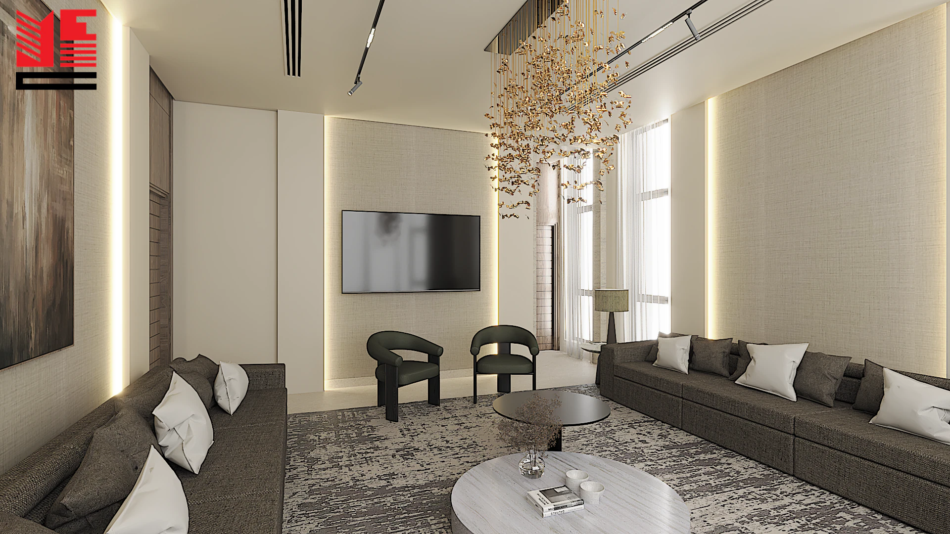 Residence Interiors in Warm Neutral Tones — project view 31