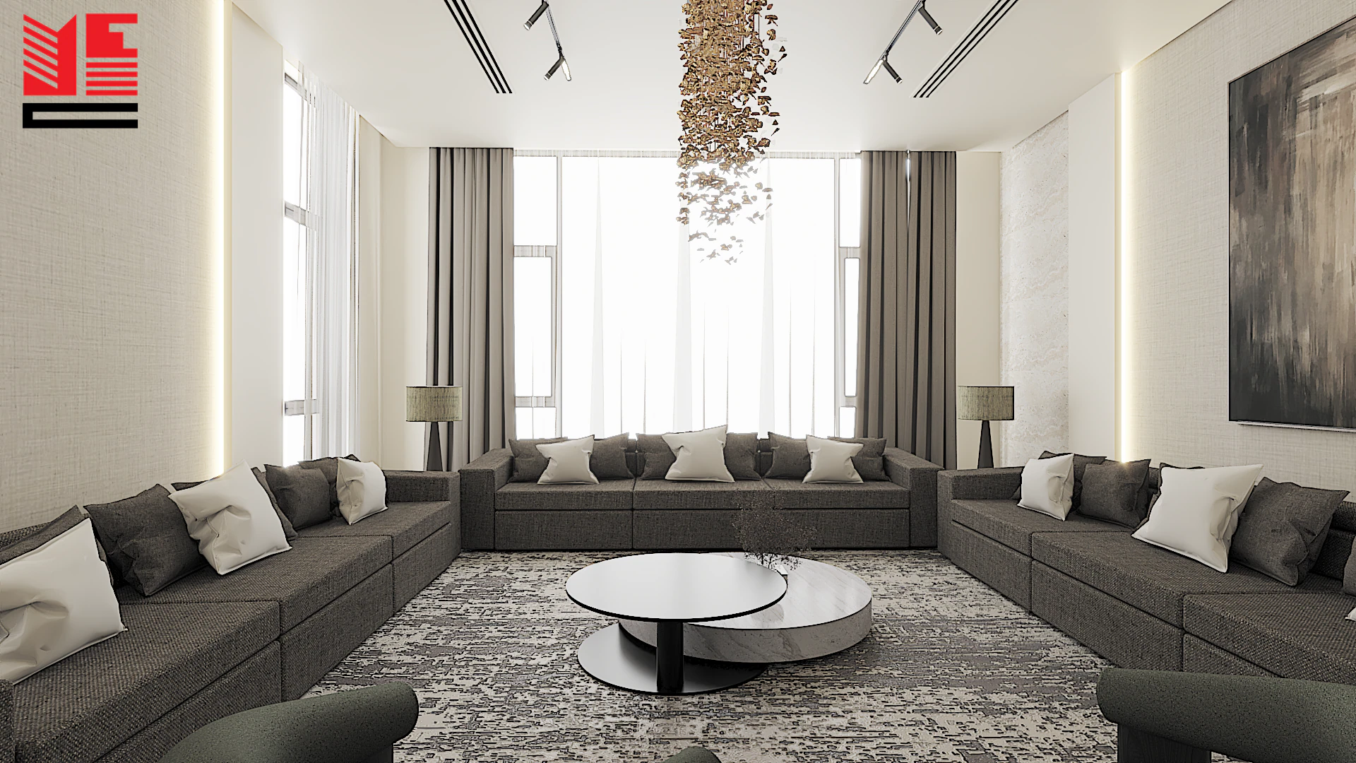 Residence Interiors in Warm Neutral Tones — project view 29