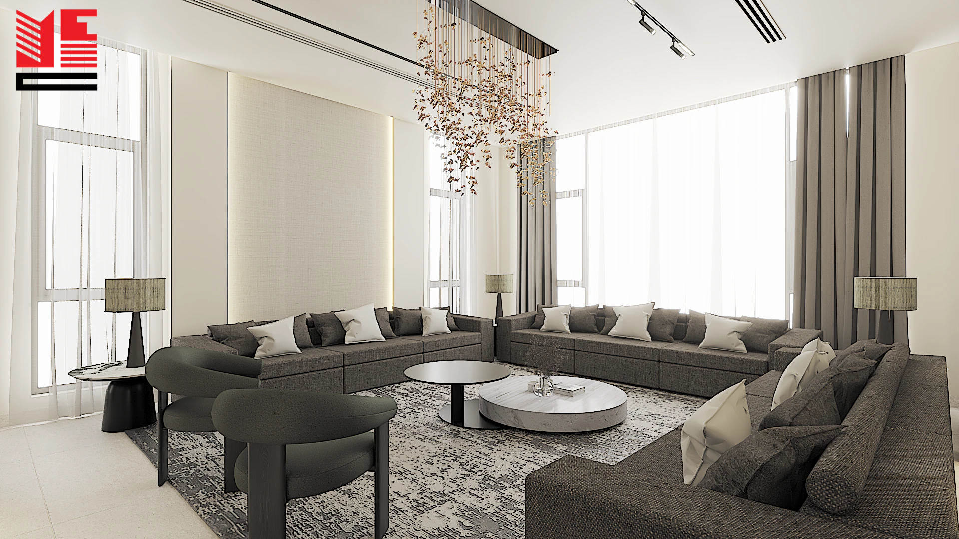 Residence Interiors in Warm Neutral Tones — project view 28