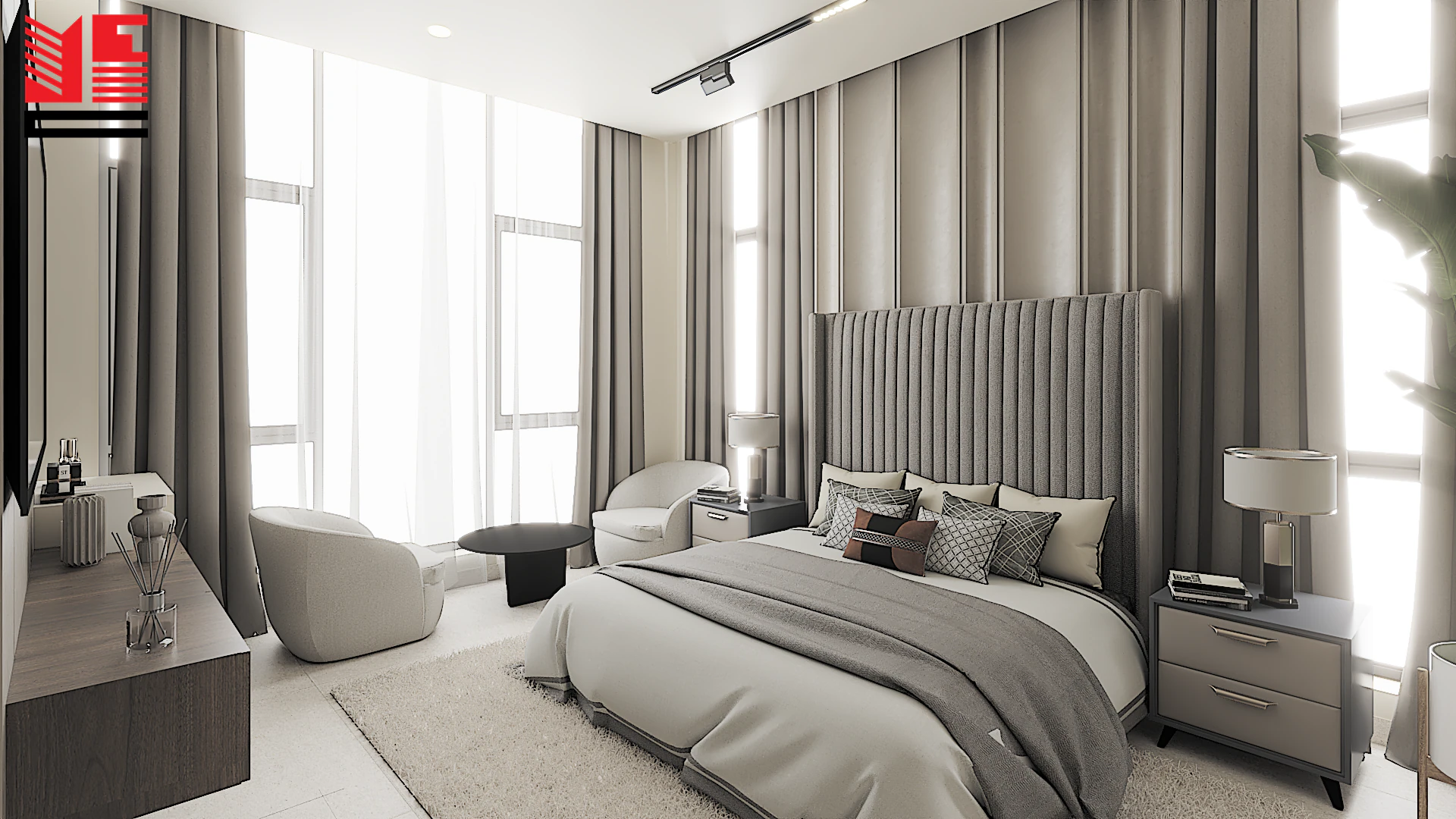Residence Interiors in Warm Neutral Tones — project view 26