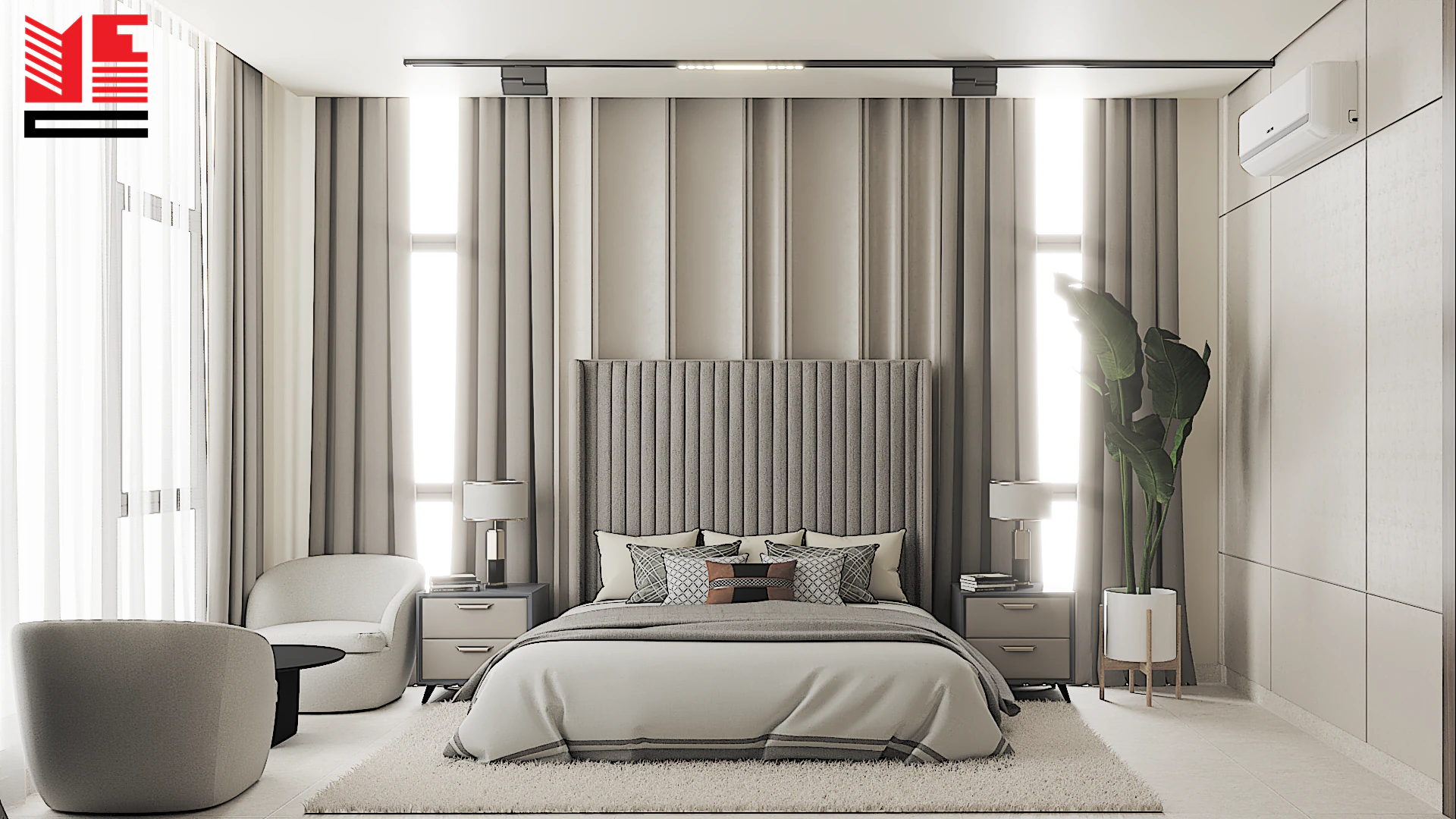 Residence Interiors in Warm Neutral Tones — project view 25