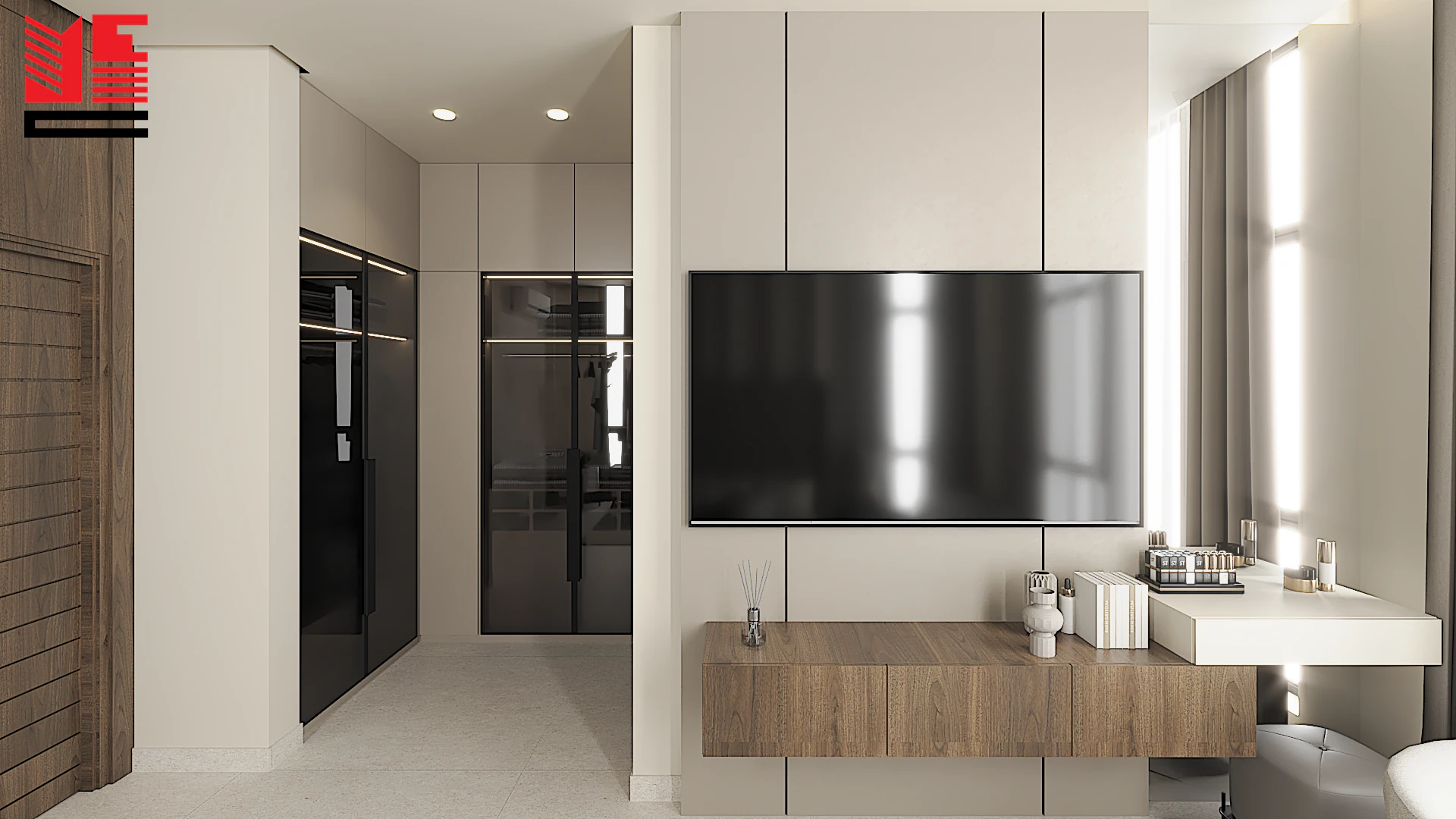 Residence Interiors in Warm Neutral Tones — project view 24