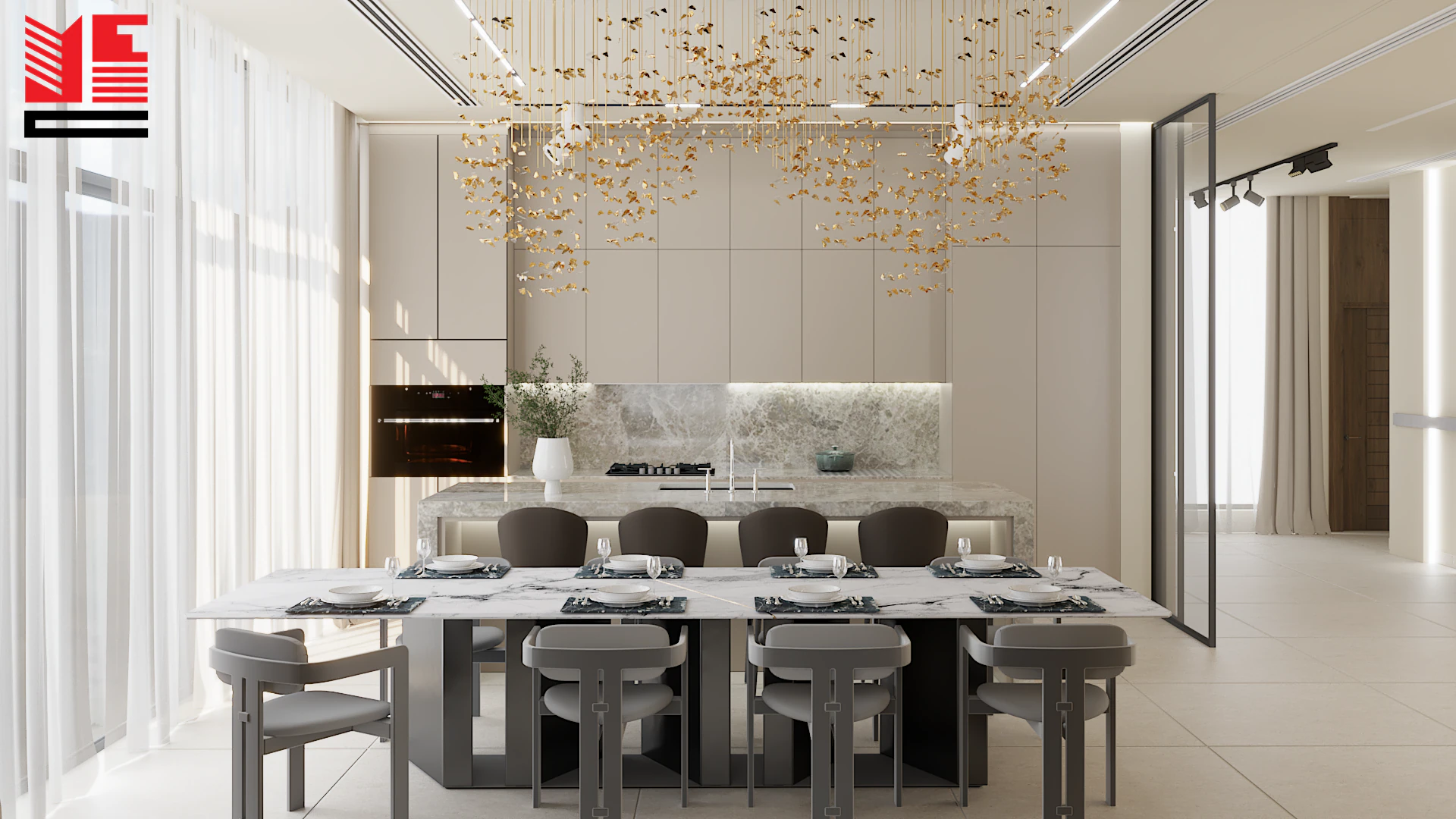 Residence Interiors in Warm Neutral Tones — project view 23