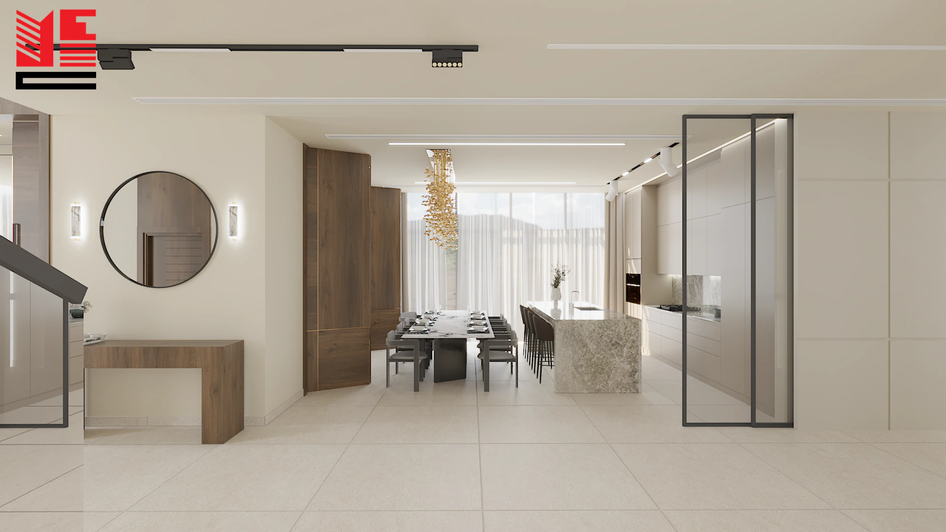 Residence Interiors in Warm Neutral Tones — project view 22