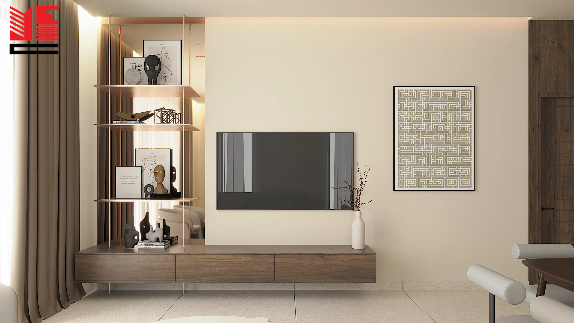 Residence Interiors in Warm Neutral Tones — project view 21
