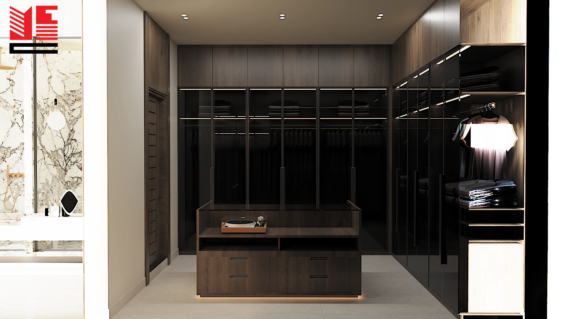 Residence Interiors in Warm Neutral Tones — project view 16