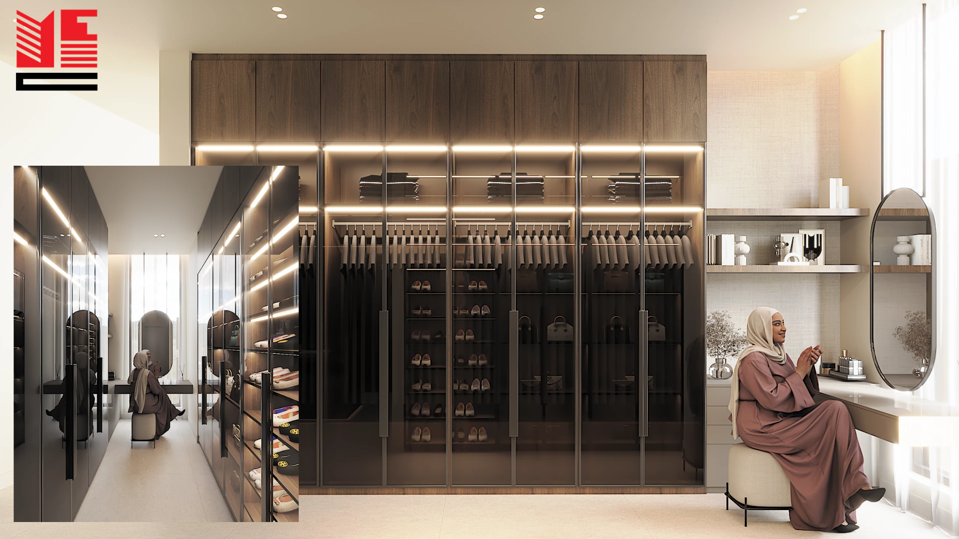 Residence Interiors in Warm Neutral Tones — project view 13