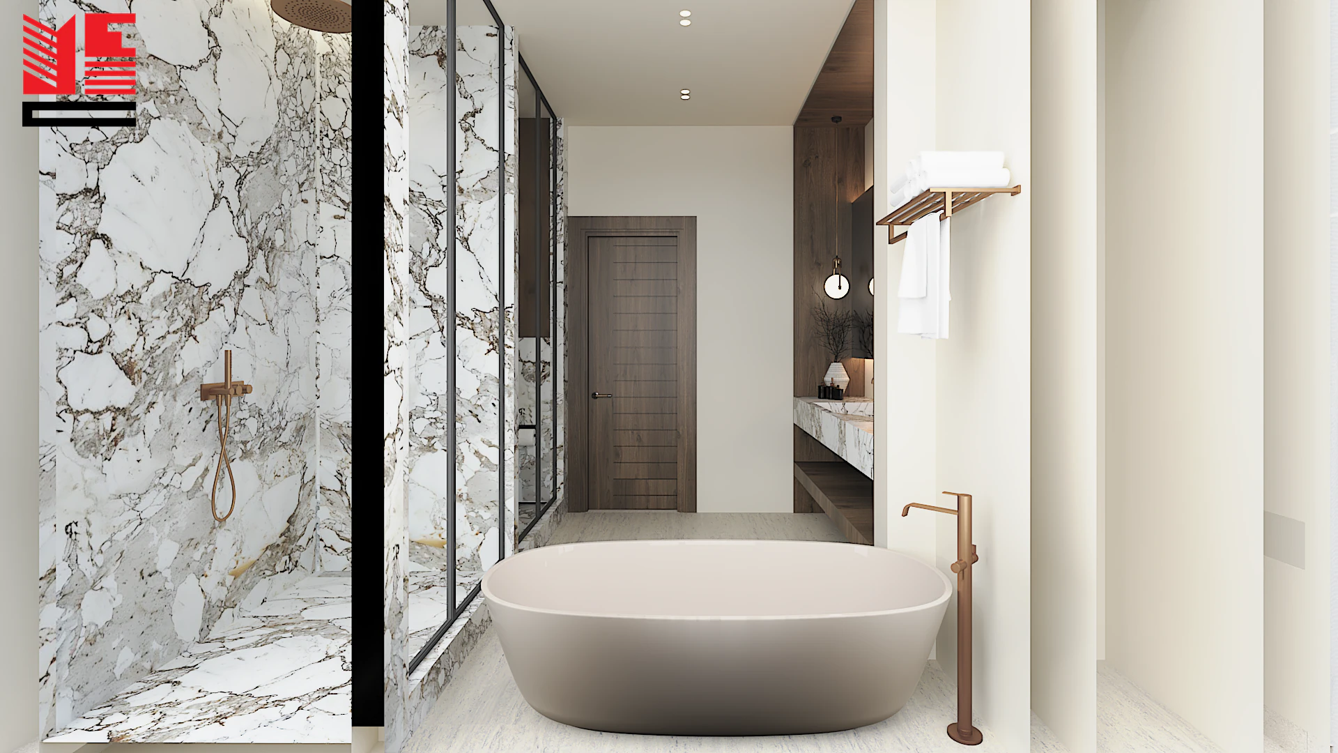 Residence Interiors in Warm Neutral Tones — project view 12