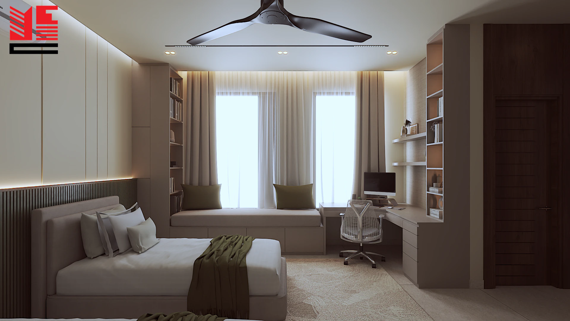 Residence Interiors in Warm Neutral Tones — project view 5
