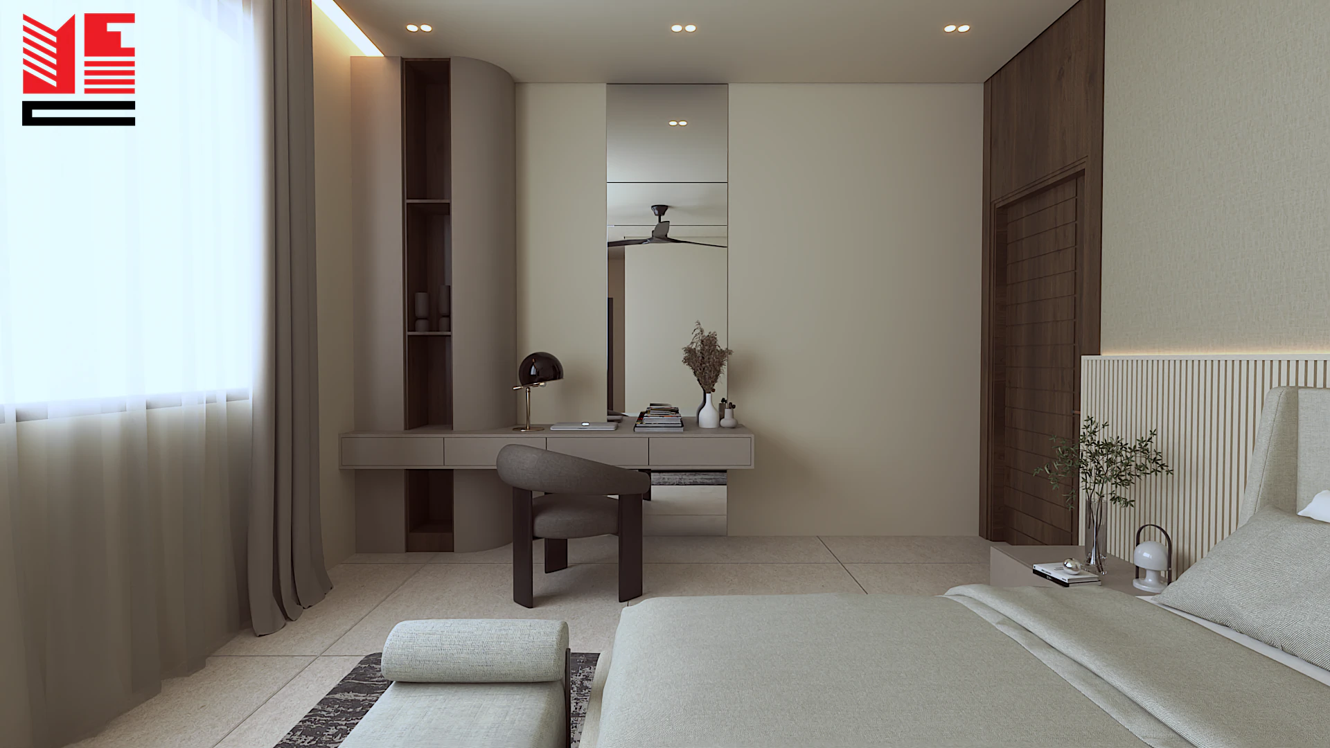 Residence Interiors in Warm Neutral Tones — project view 3