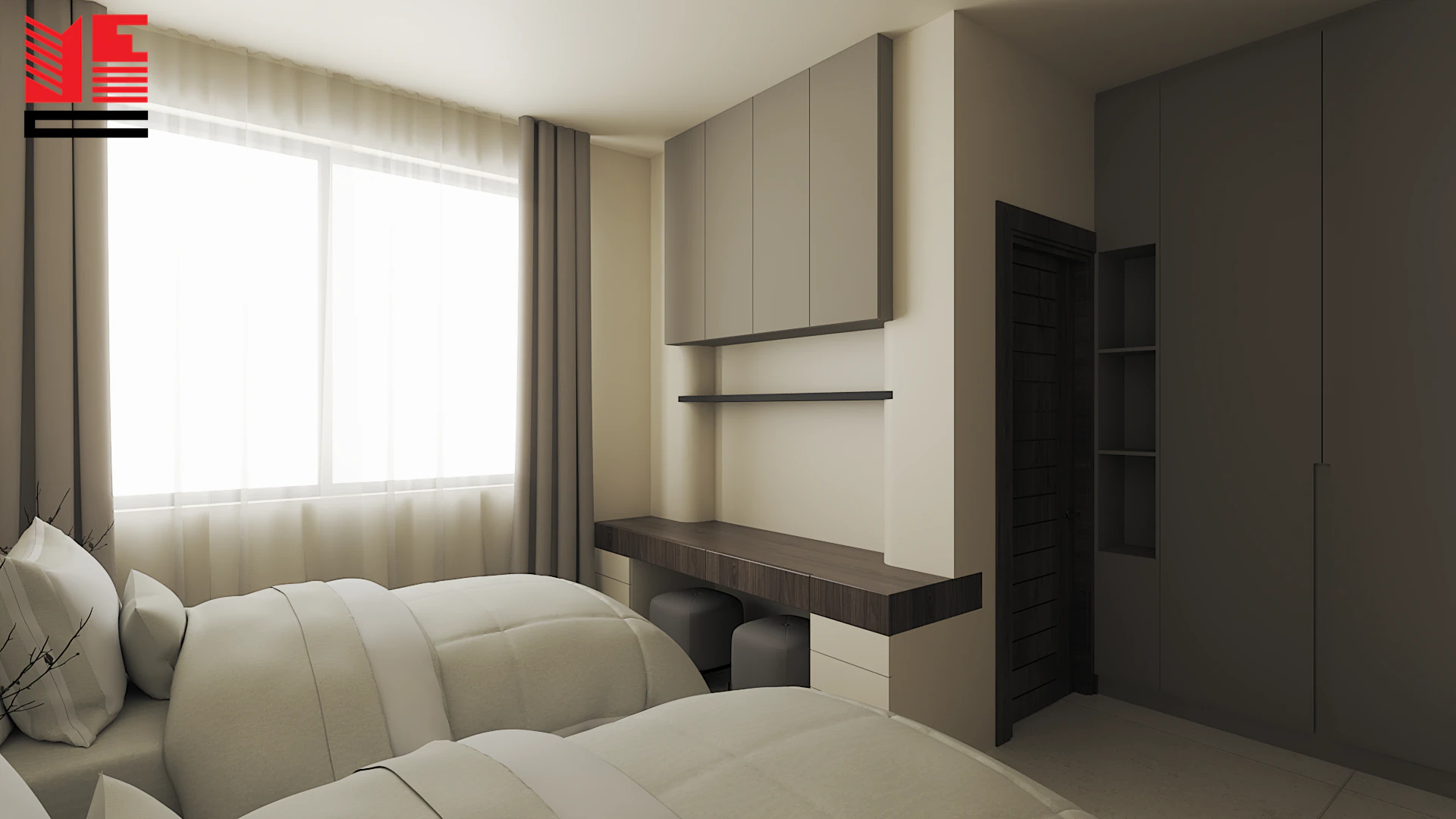 Residence Interiors in Warm Neutral Tones — project view 41