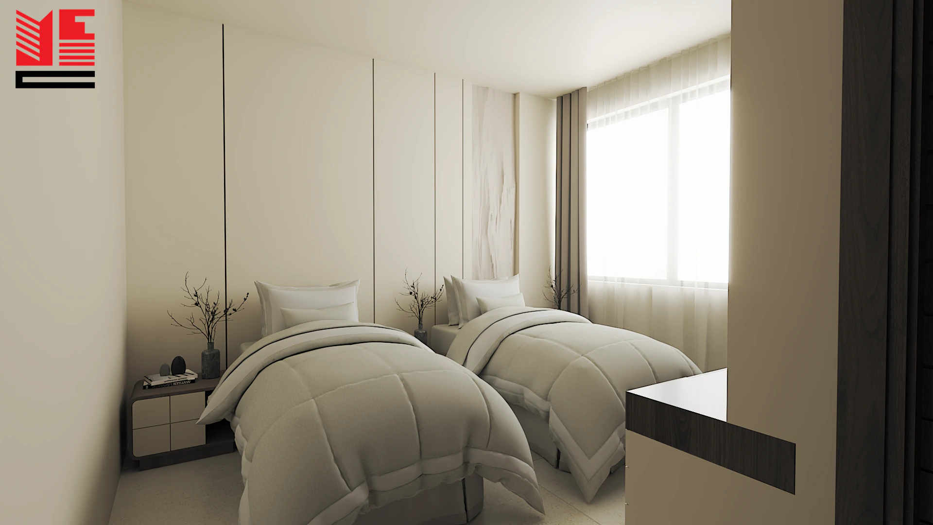Residence Interiors in Warm Neutral Tones — project view 40