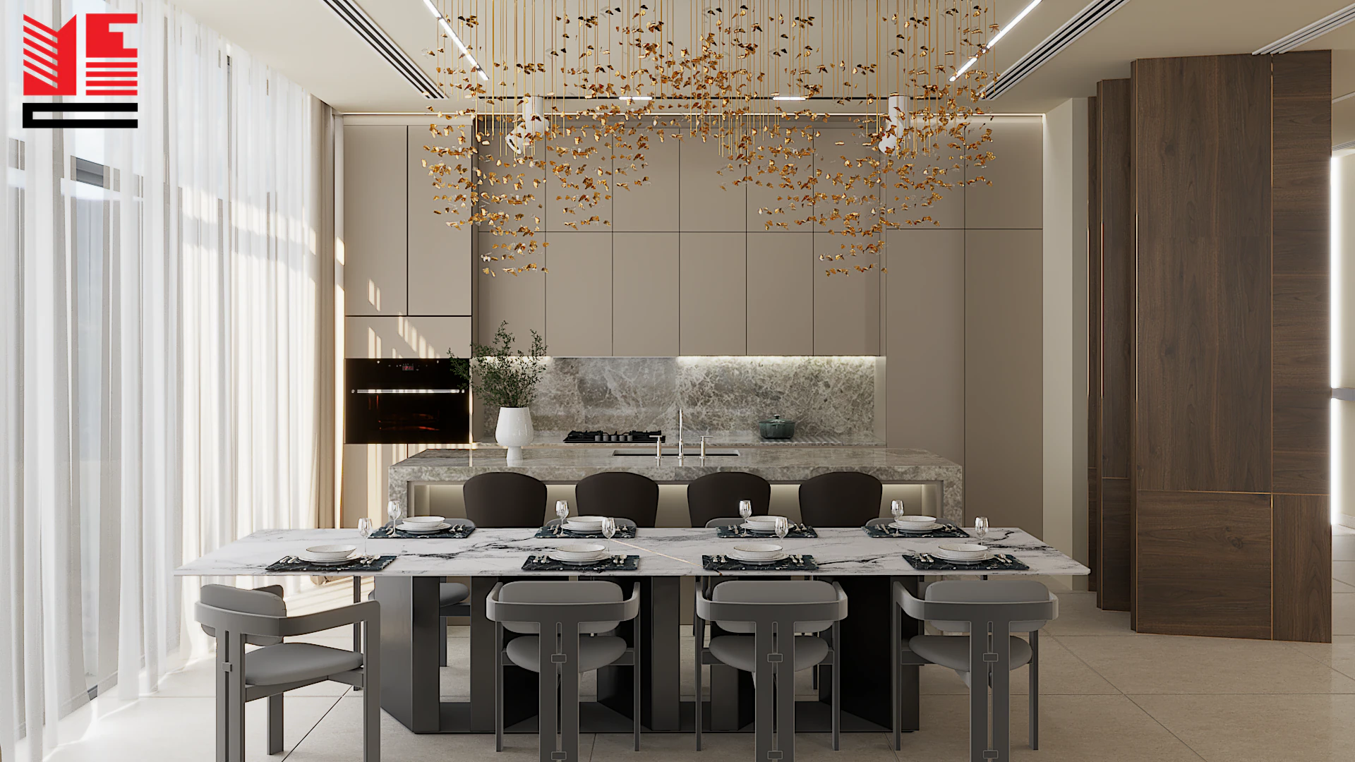 Residence Interiors in Warm Neutral Tones — project view 39