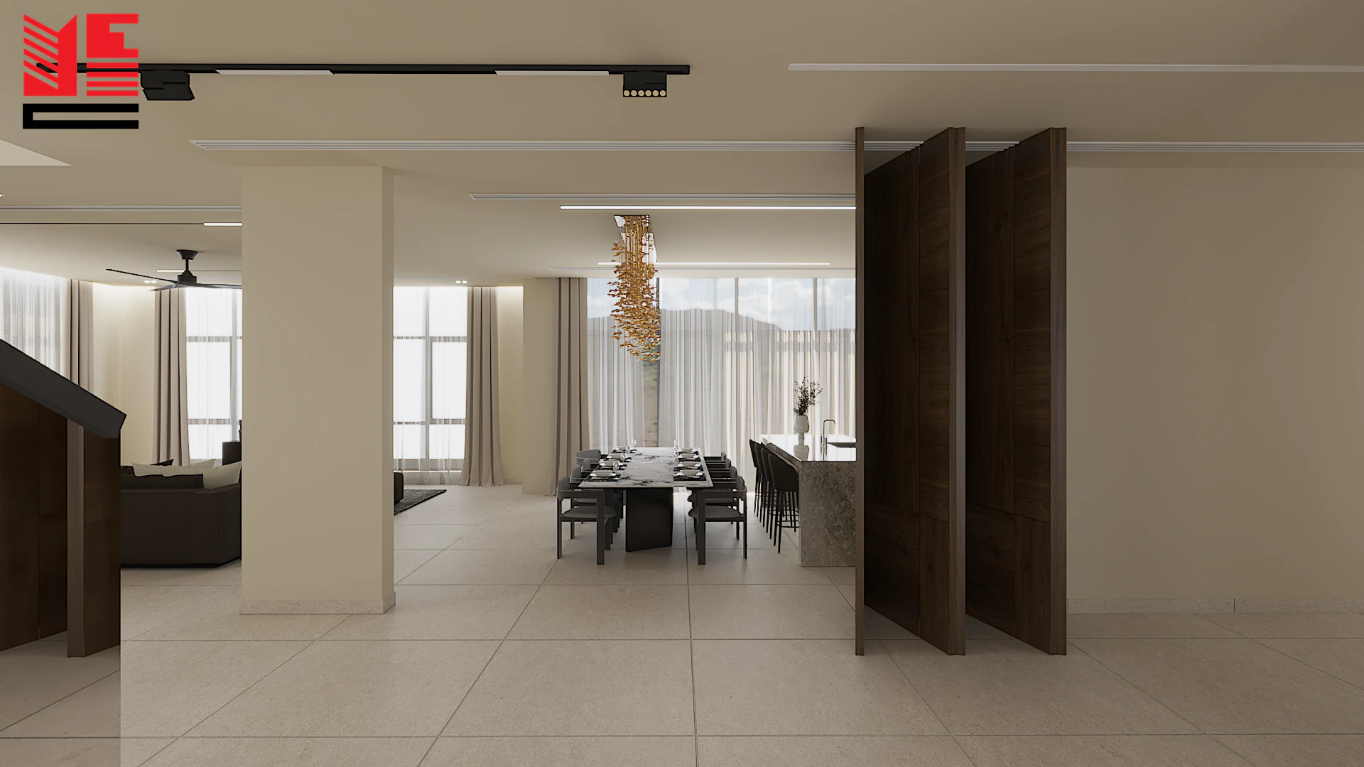 Residence Interiors in Warm Neutral Tones — project view 38