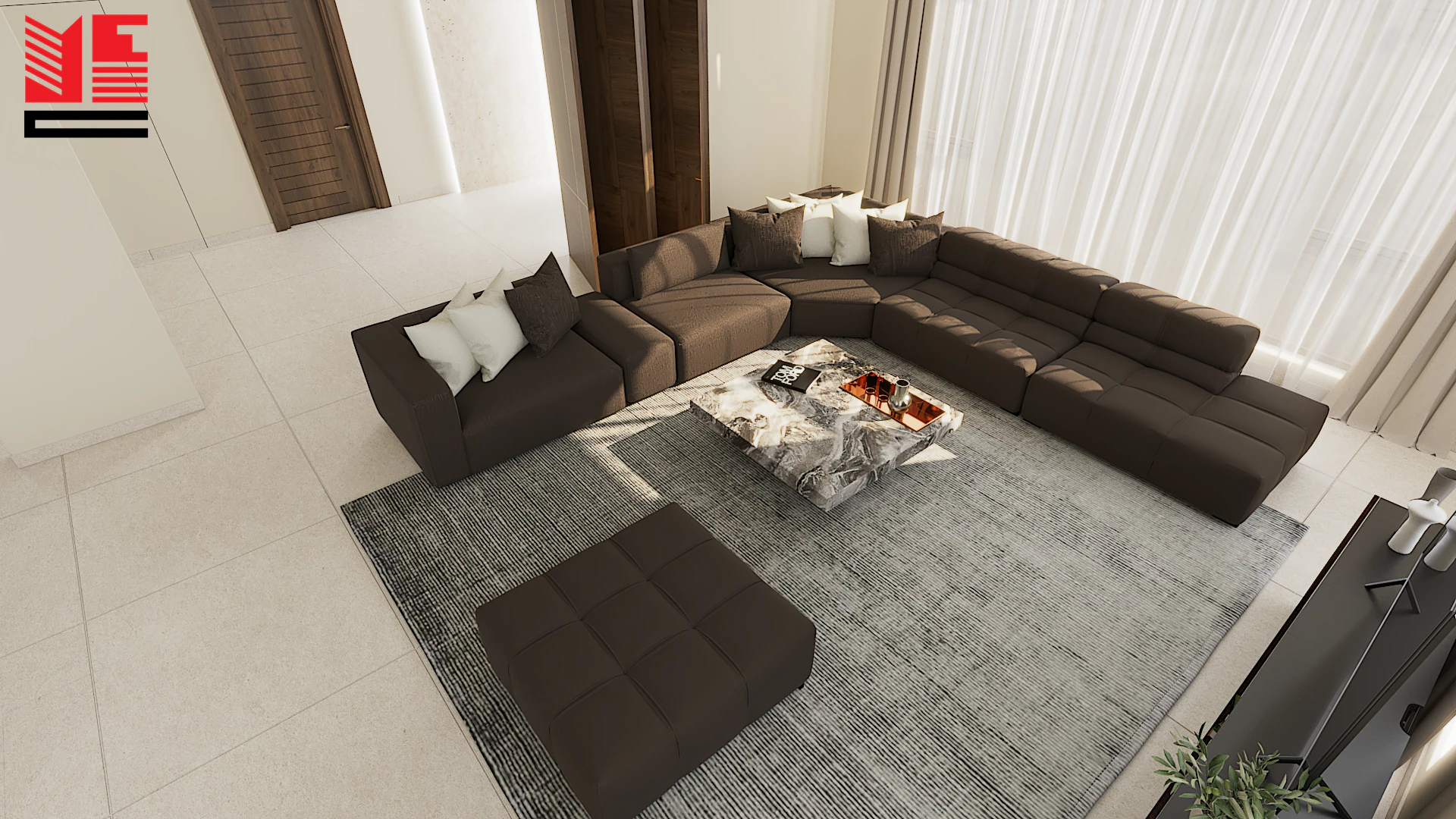 Residence Interiors in Warm Neutral Tones — project view 37
