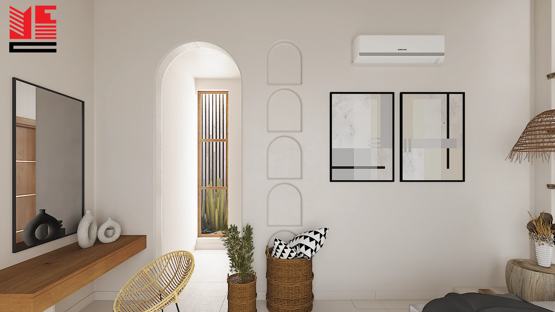Residence Interiors with Soft Arches — project view 6