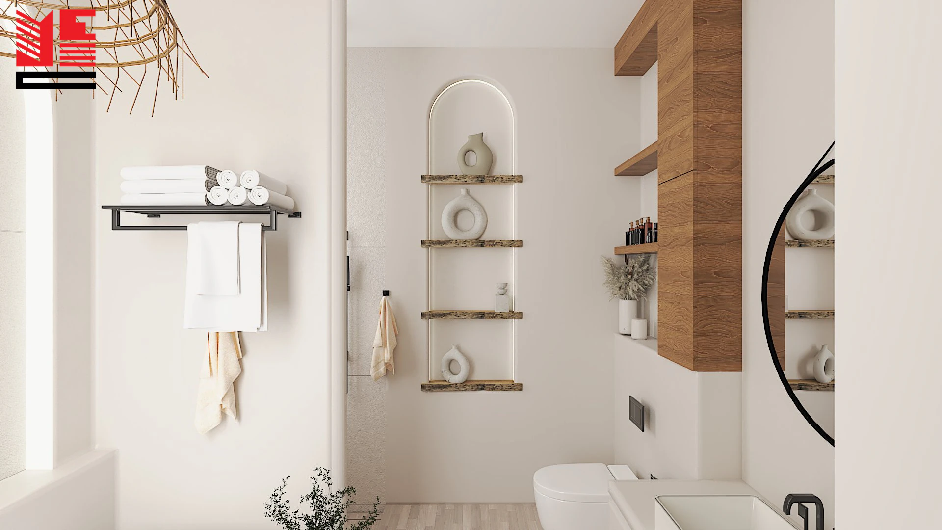 Residence Interiors with Soft Arches — project view 3