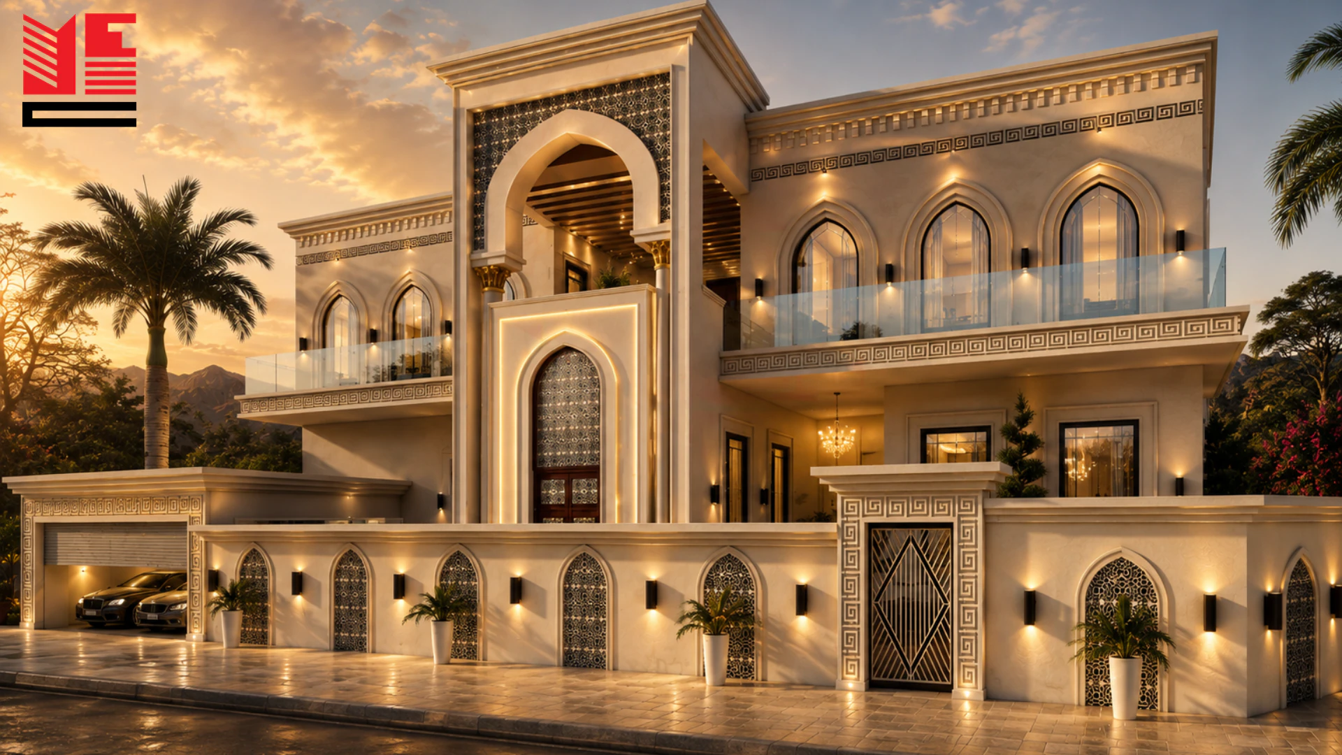 Classical Villa with an Arched Balcony &mdash; project view 1