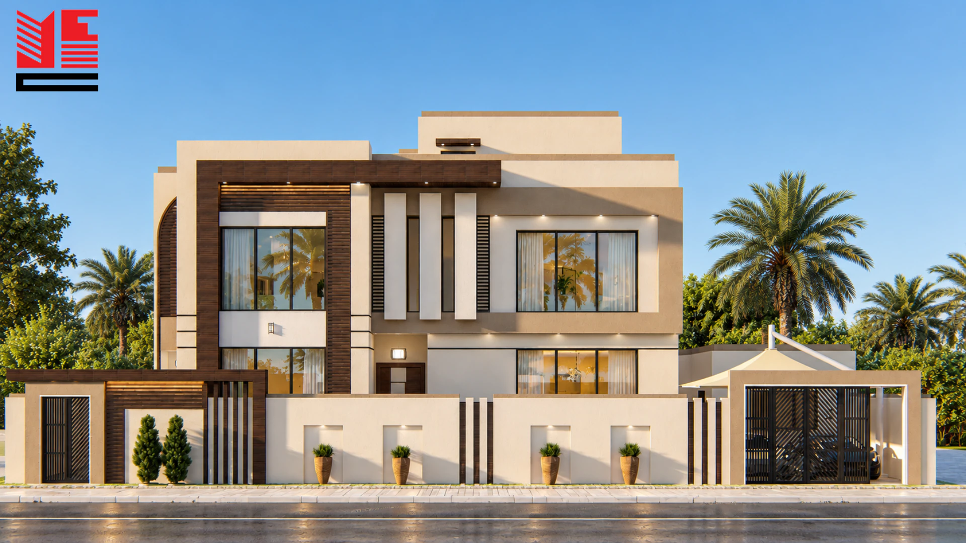 Modern Villa with a Wide Terrace &mdash; project view 1