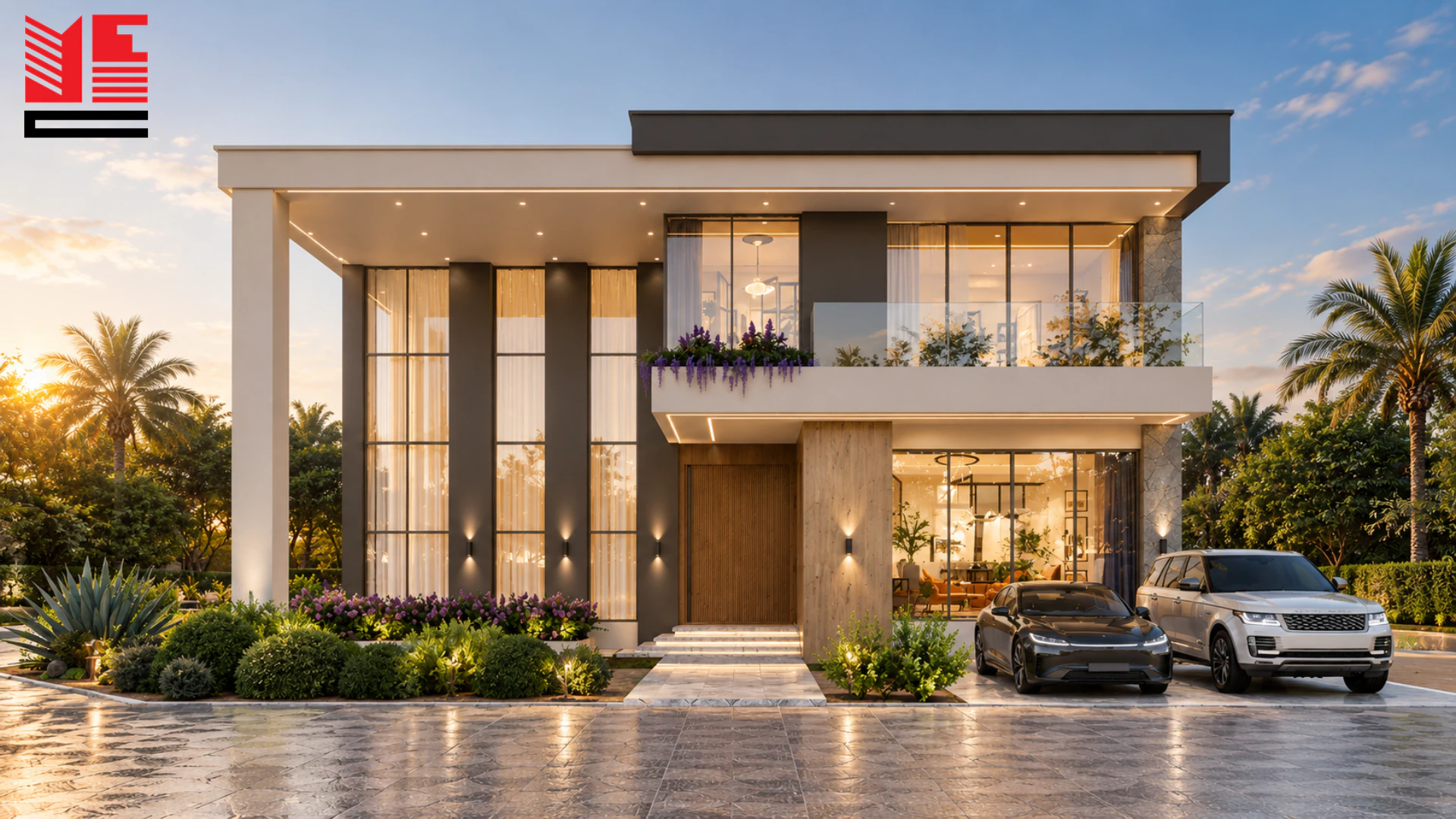 Modern Villa with Broad Garden Windows — project view 2