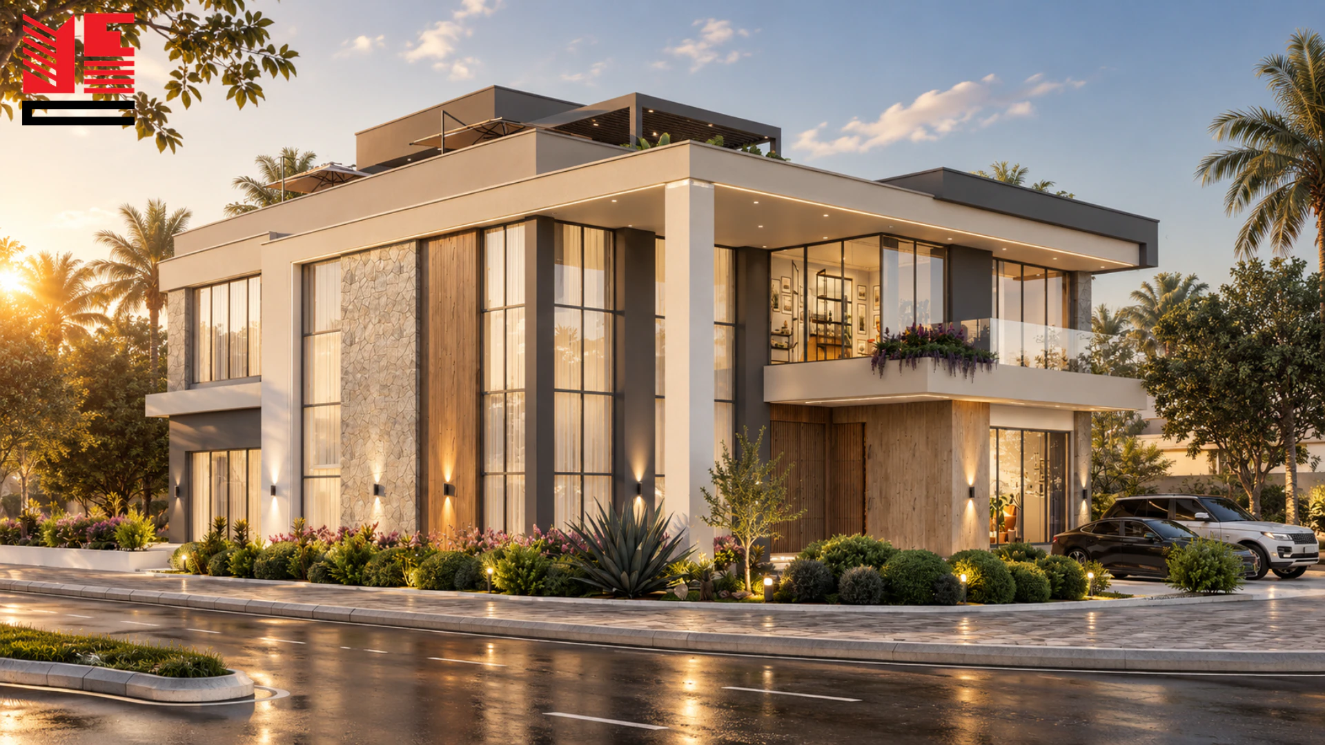 Modern Villa with Broad Garden Windows — project view 1