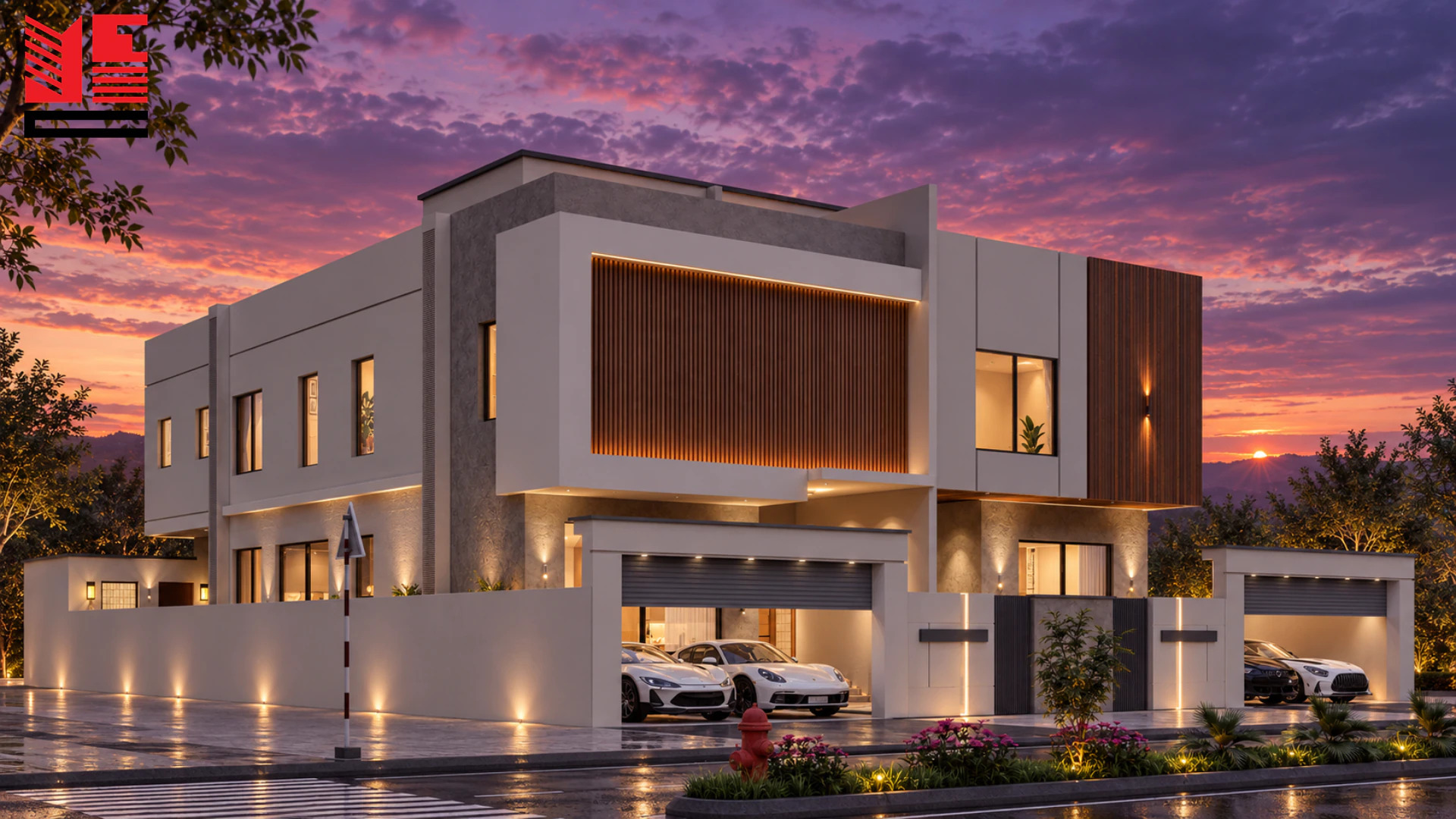 Modern Villa with Floating Rooflines — project view 2