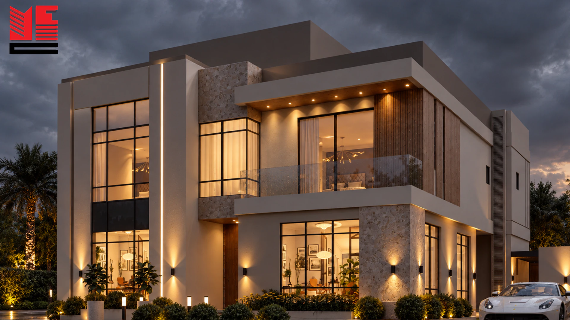 Modern Villa with Full-Height Glazing &mdash; project view 1