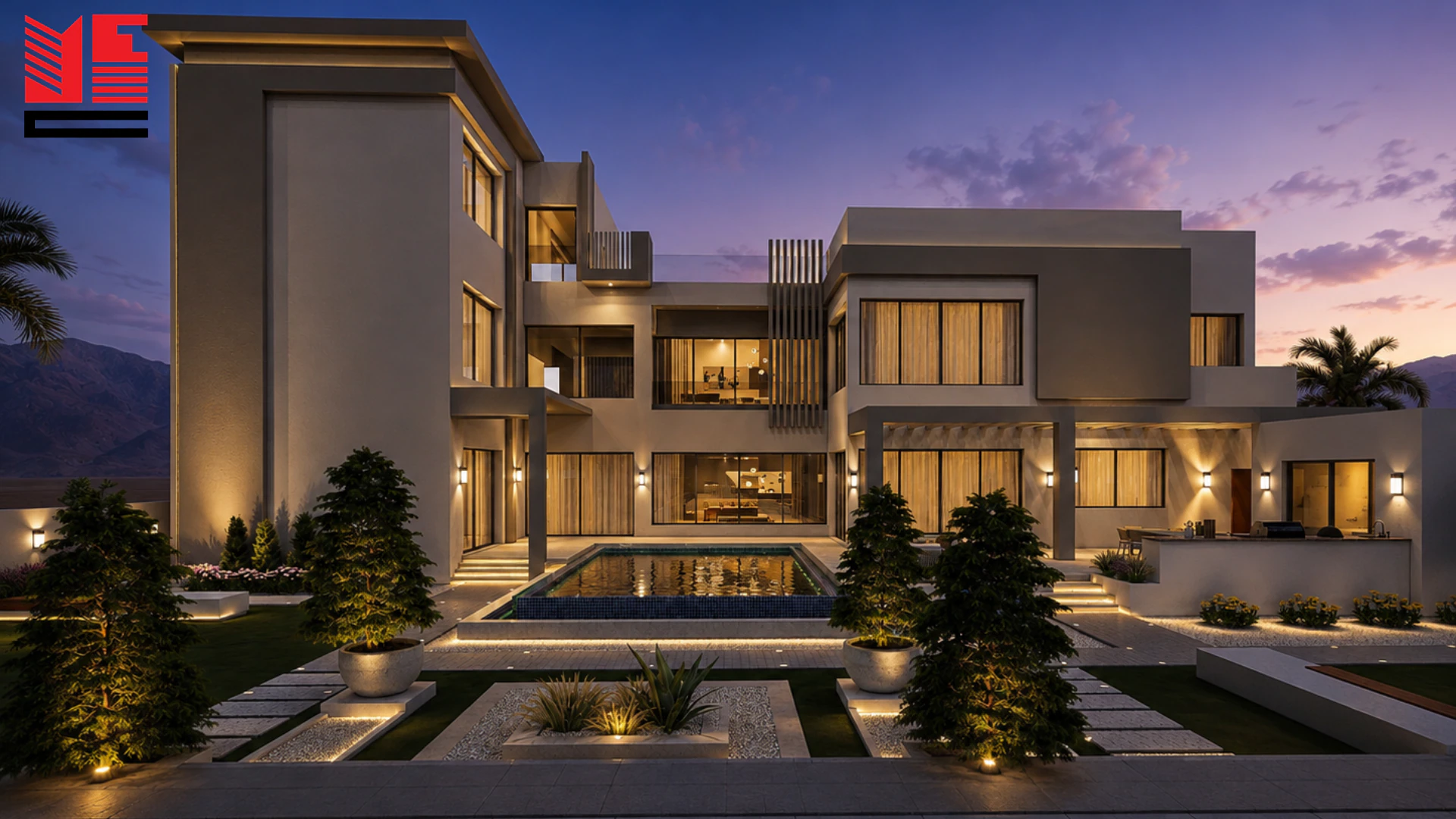 Modern Villa with Garden Terraces &mdash; project view 1
