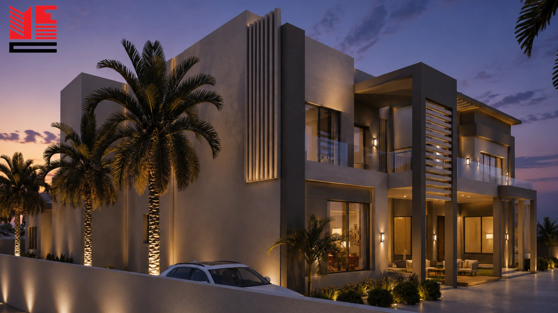 Modern Villa with Garden Terraces — project view 2