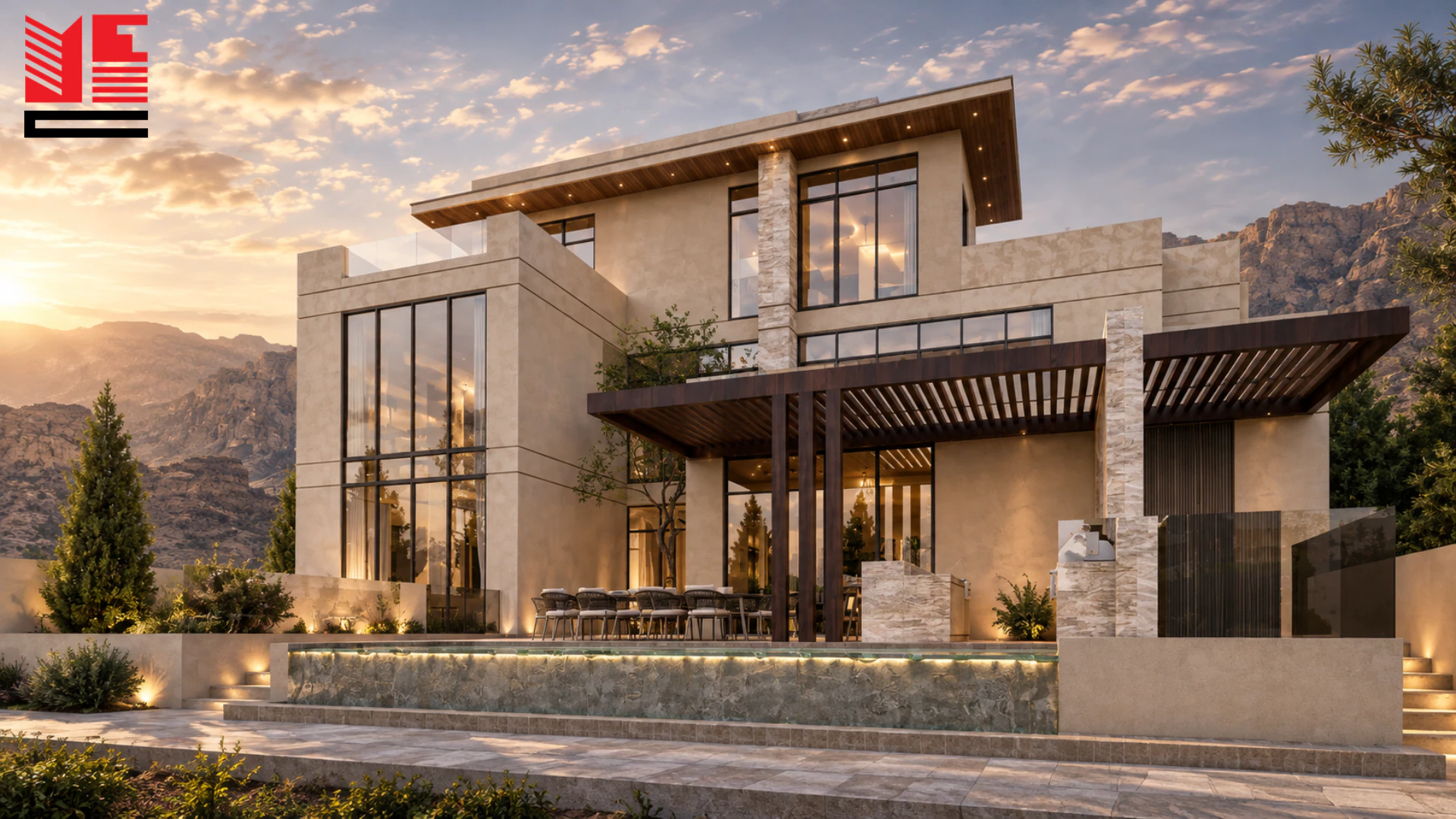 Modern Villa with Screened Balconies — project view 2